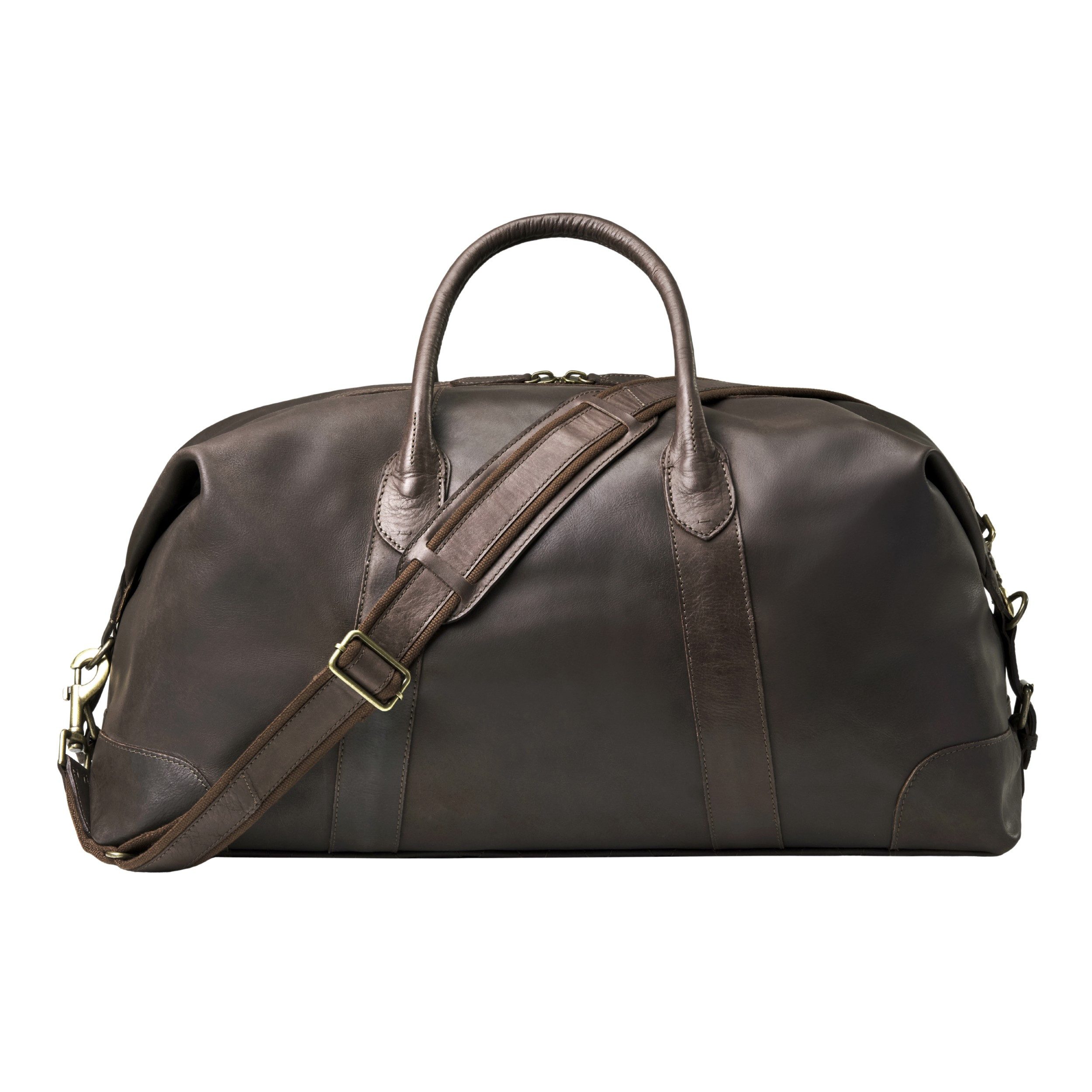DRAKENSBERG Reisetasche Weekender »David« (60) Kaffee-Braun, aus vollnarbigem Premium Leder für Herren und Damen im Vintage-Design