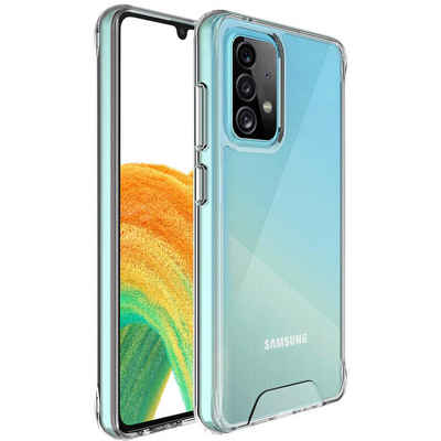 FITSU Handyhülle Transparente Hülle für Samsung Galaxy A33 5G Case Durchsichtig, Ultraklare Handyhülle transparentes Slim Case mit Eckenschutz