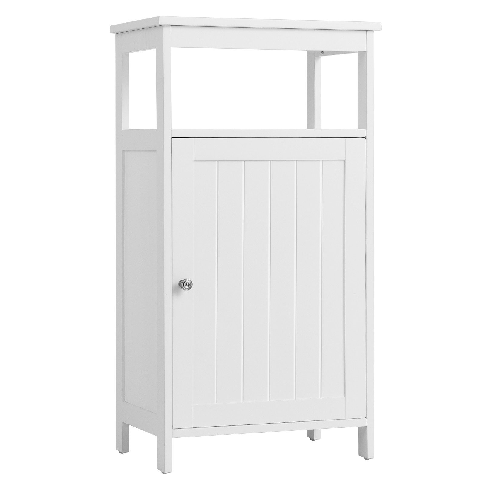 COSTWAY Badkommode, mit Einzeltür, verstellbarem Ablage,45x30x84cm