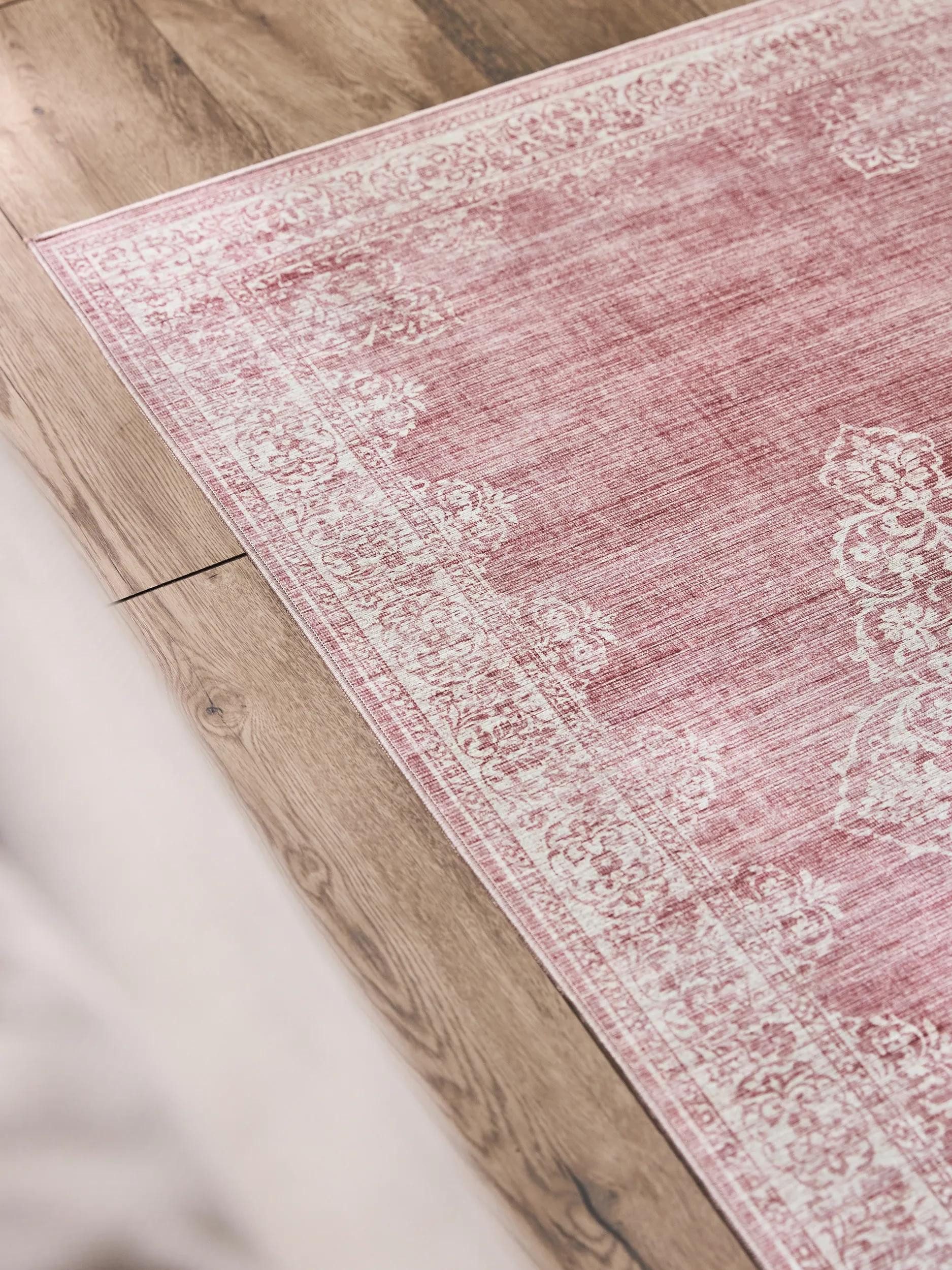 benuta Läufer Laury, rechteckig, Höhe: 5 mm, Teppich Wohnzimmer, Schlafzimmer, Esszimmer, Flur, Kunstfaser, Cozy