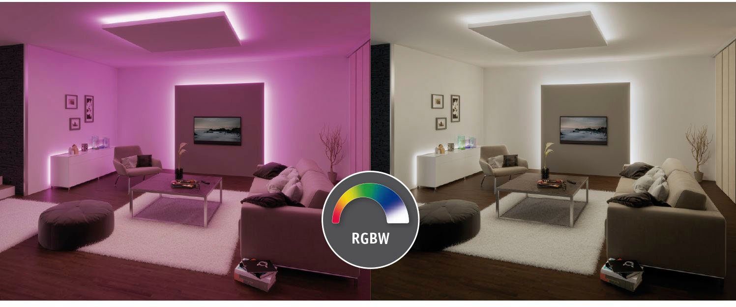 RGBW+ MaxLED 1-flammig IP44 18W 1,5m Basisset 500 LED-Streifen Paulmann 440lm/m beschichtet,