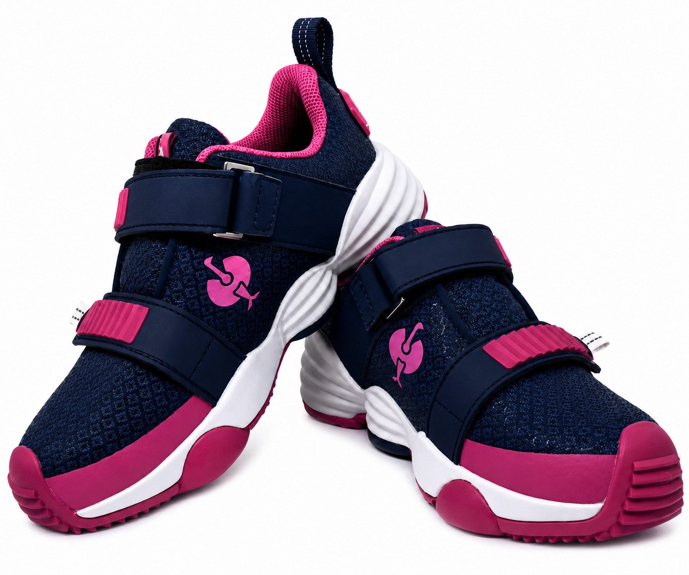 Engelbert Strauss Allroundschuhe für Kinder Waza, wasserdicht, blau/pink Outdoorschuh stufenlos verstellbare Klettverschluß-Laschen