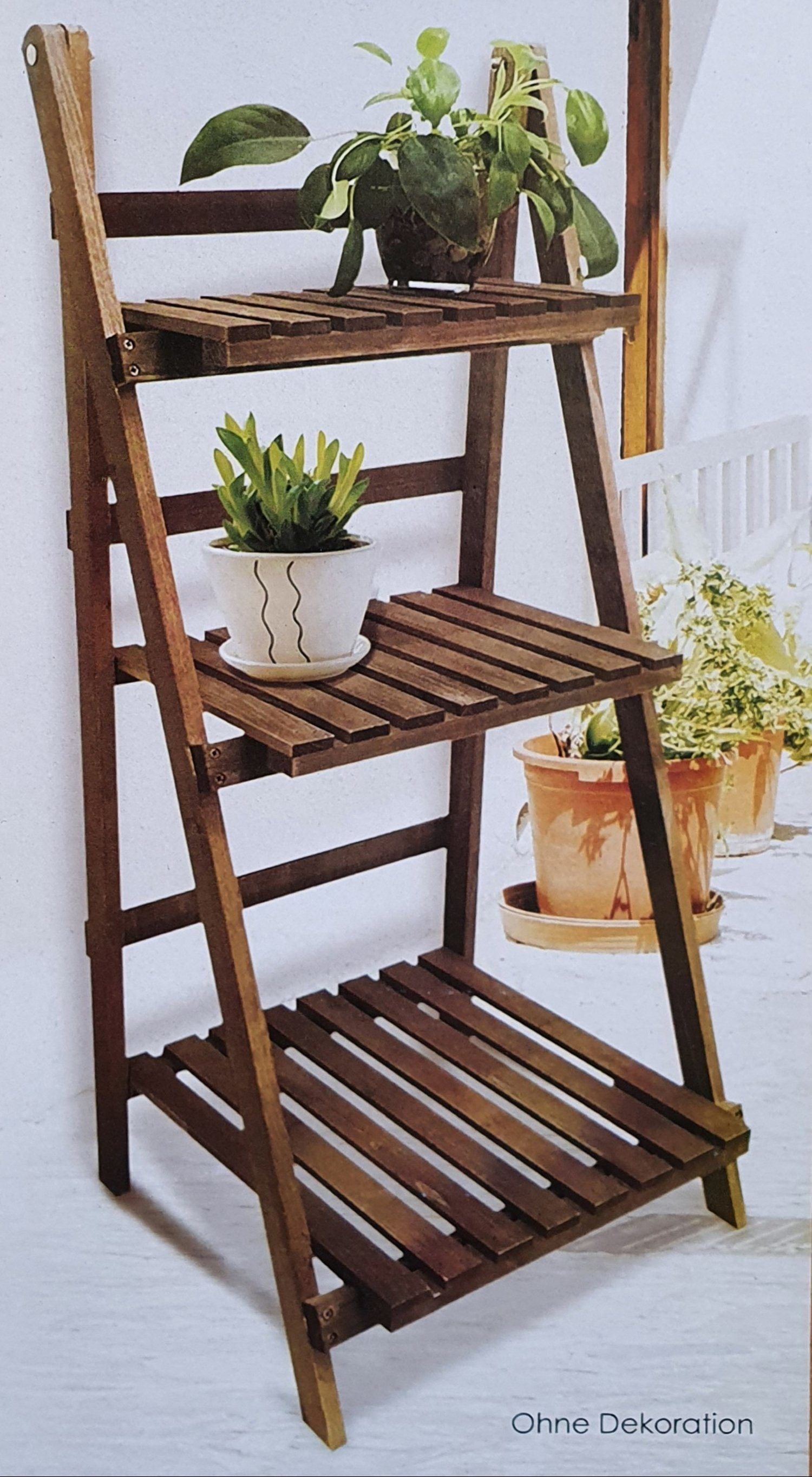 sesua Pflanzentreppe Pflanztreppe Holz klappbar 3 Ebenen 99,5 cm Blumentreppe Blumenleiter (1 St)