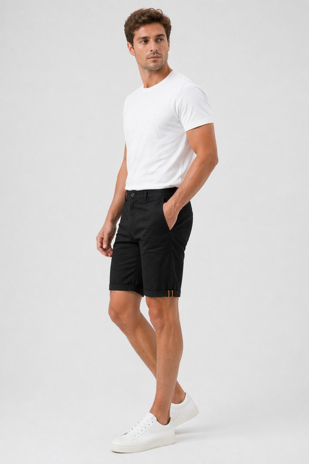 Smith & Solo Chinoshorts Kurze Hosen Herren, Baumwolle Shorts Männer Sommer Elasthan, Bermuda, Casual