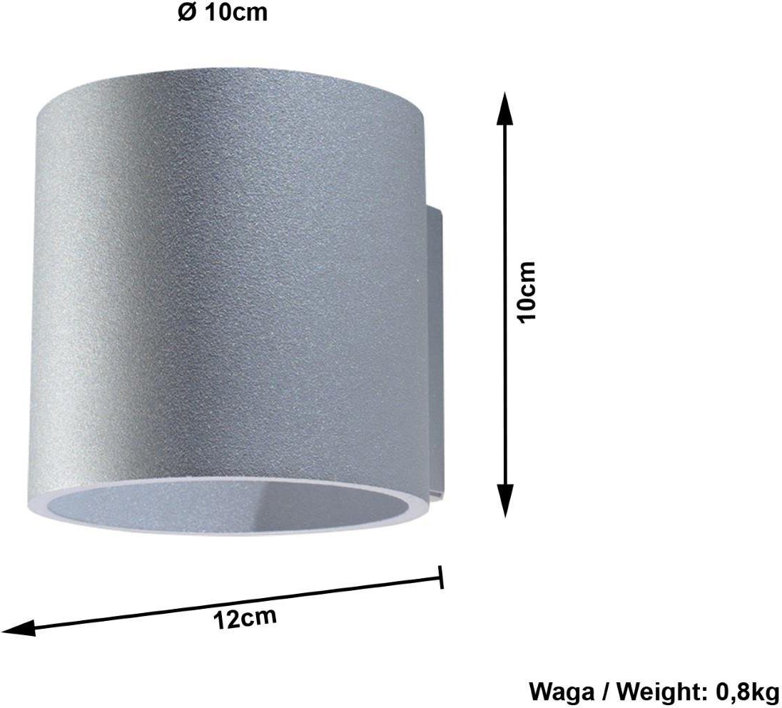 SOLLUX lighting Wandleuchte ORBIS, ohne Leuchtmittel, Moderne Beleuchtung