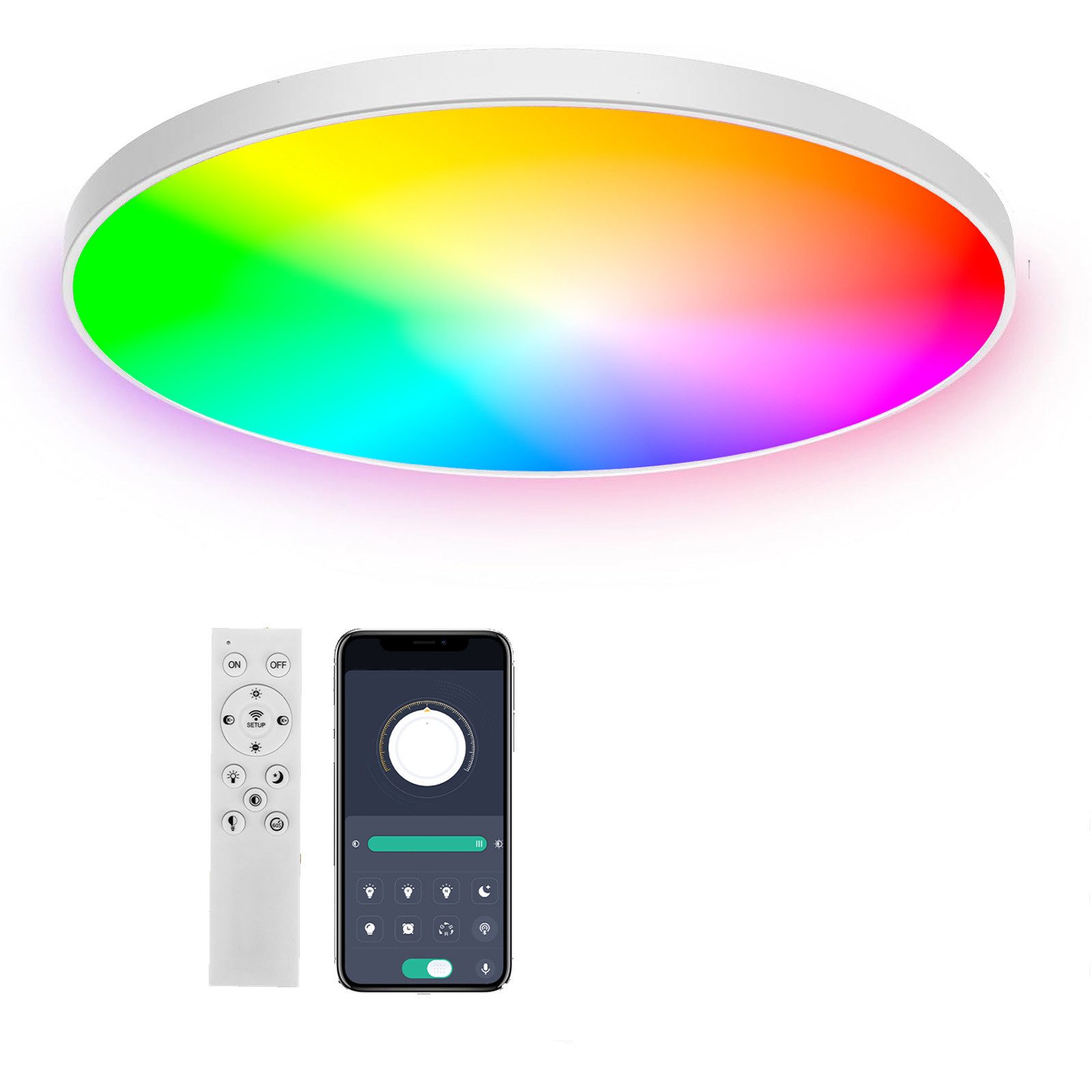 BlingBin LED Deckenleuchte Dimmbar Ø30CM, 36W günstig online kaufen