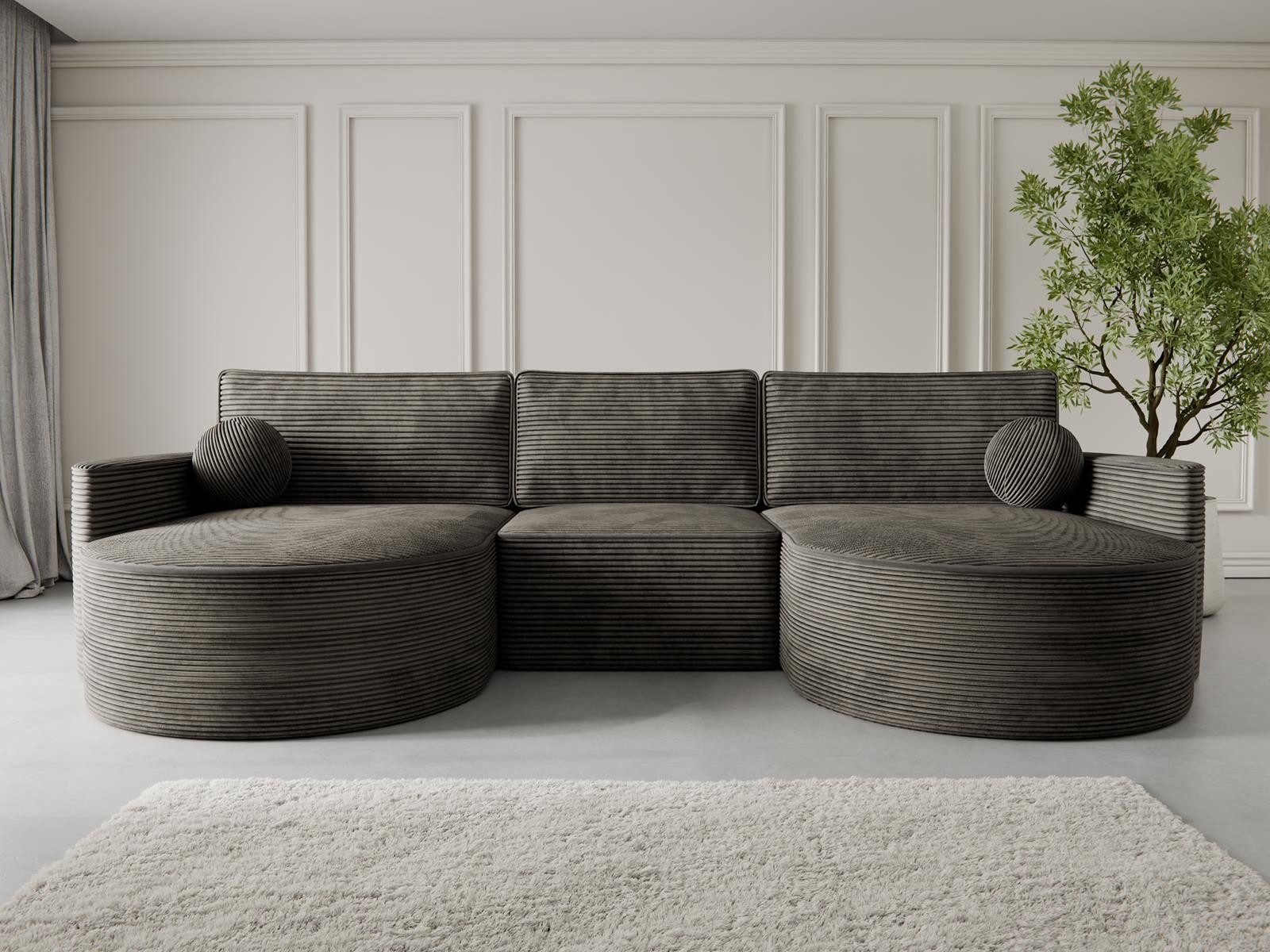 Compleo Ecksofa U Form MORENO, Couch günstig online kaufen