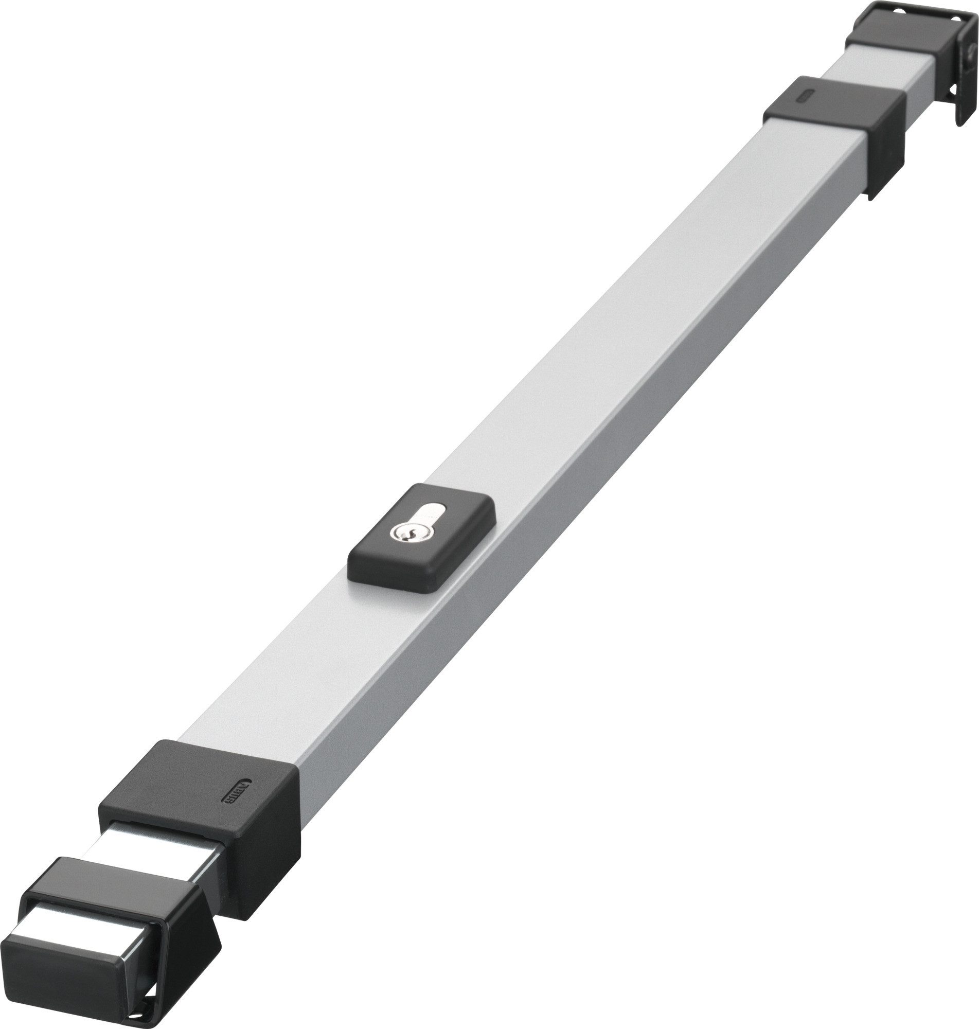 ABUS Panzerriegel PR1500 - mit Zylinder - für Türbreiten von 78-104 cm, (1-tlg), Sicherheitslevel: 8