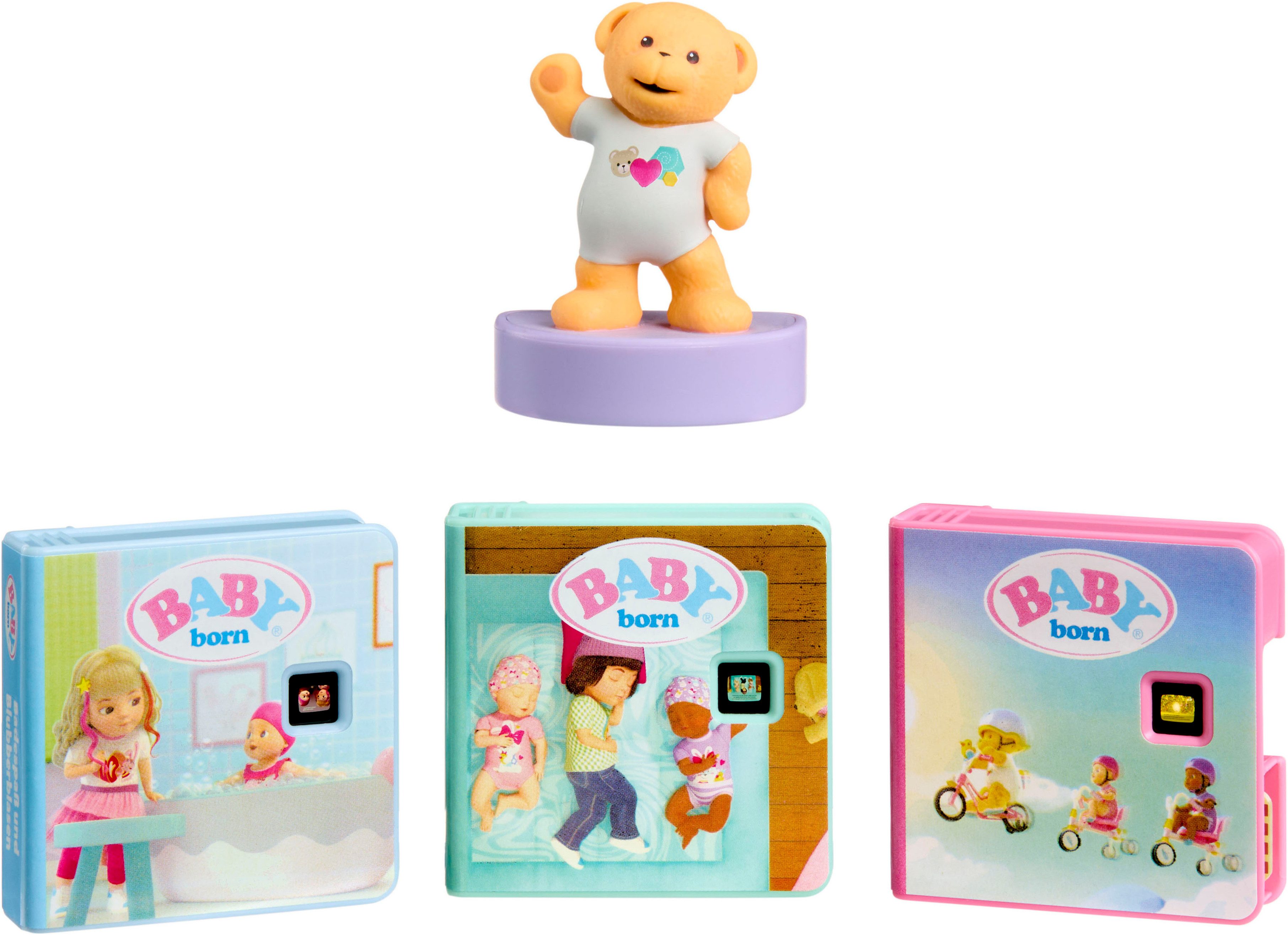 Little Tikes® Hörspielkassette Story Dream Machine, Baby Born Fun Times Collection, (Set, 4-St), passend für Story Dream Machine
