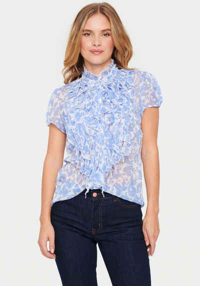 Saint Tropez Rüschenbluse LiljaSZ Crinkle SS Shirt