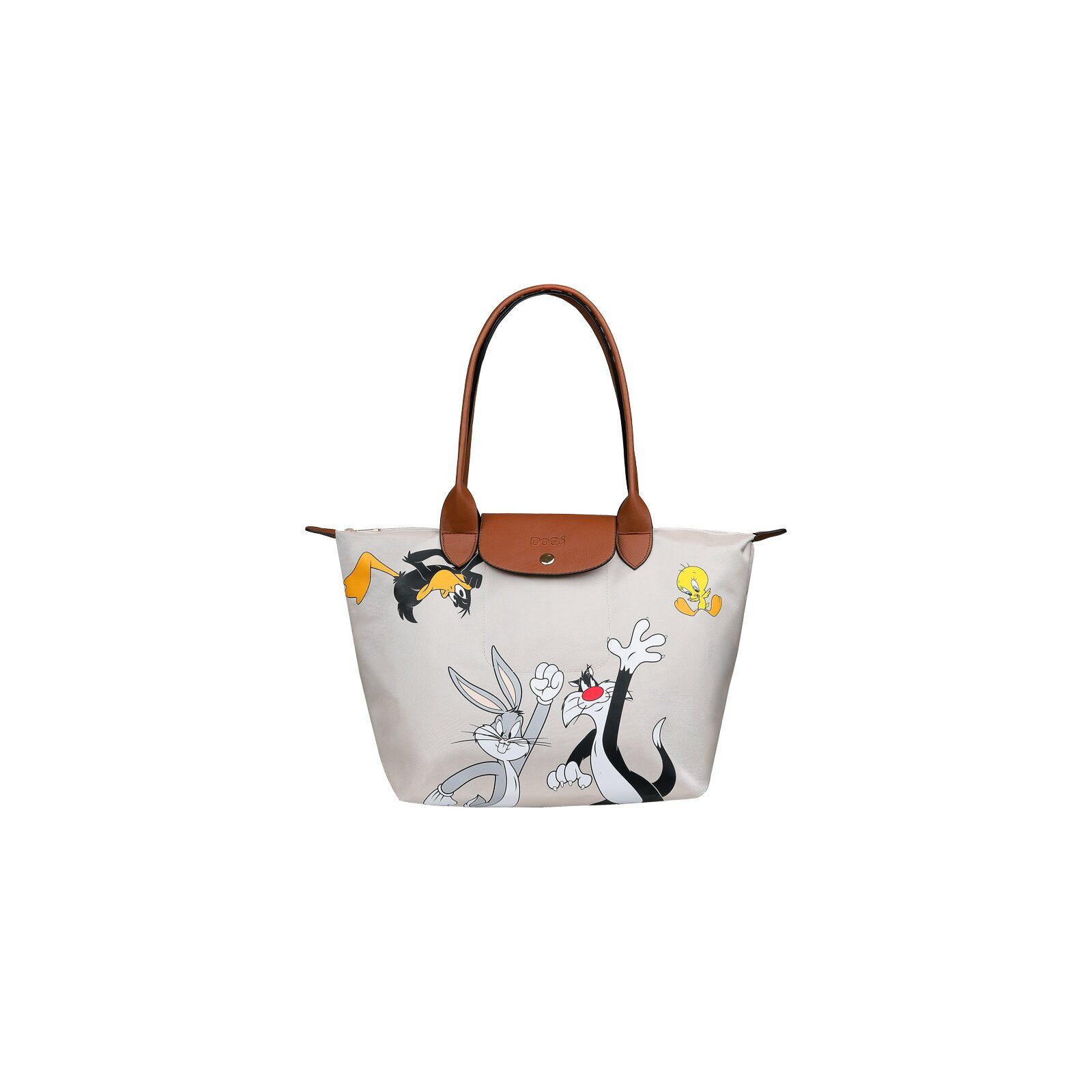 DOGO Handtasche Fontana Shopper-Tasche Looney Tunes Joy Damen Schultertasche, Handgefertigt