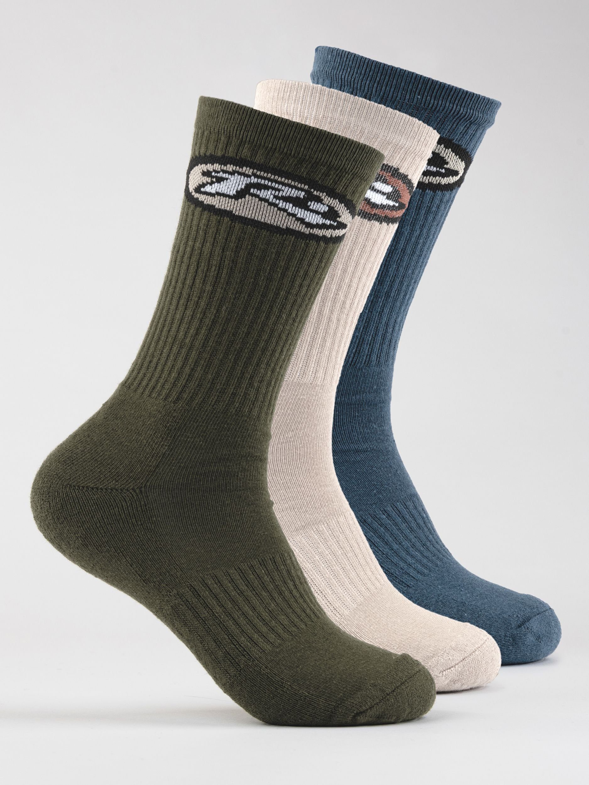 CALF 3-SOCK TIMES Rusty Sportsocken PACK MID HIGH