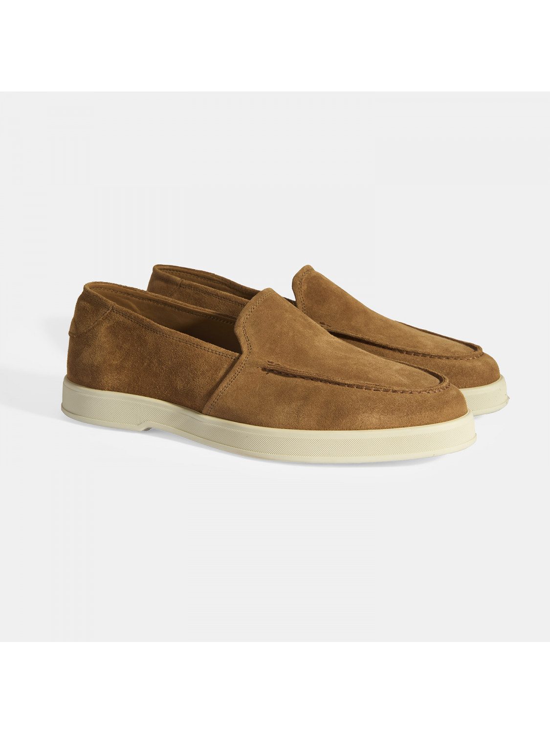 Desa Desa Herren-Slipper – Obermaterial aus Wildleder, Lederfutter, flacher günstig online kaufen