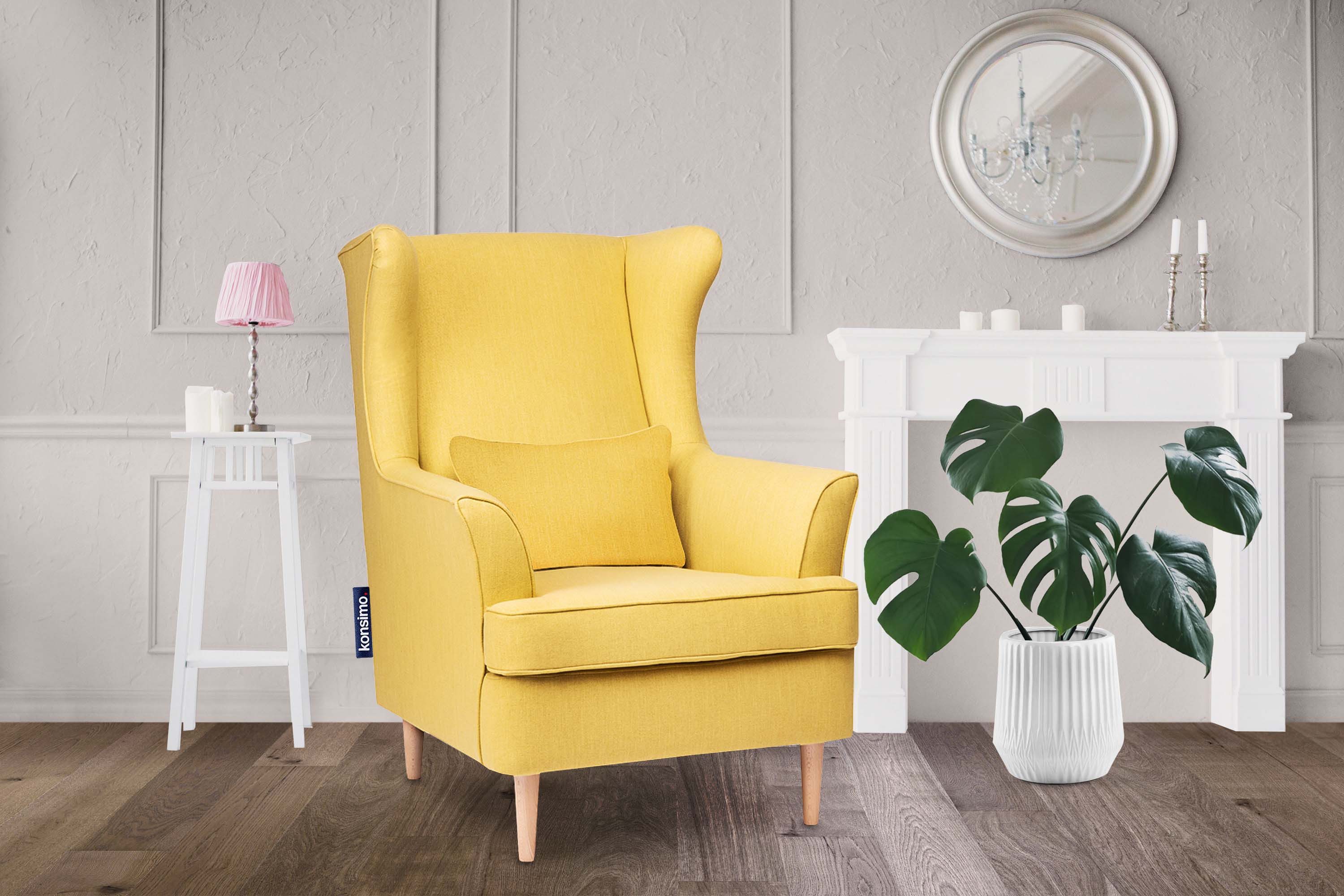 KONSIMO® Ohrensessel STRALIS Sessel, zeitloses Design günstig online kaufen