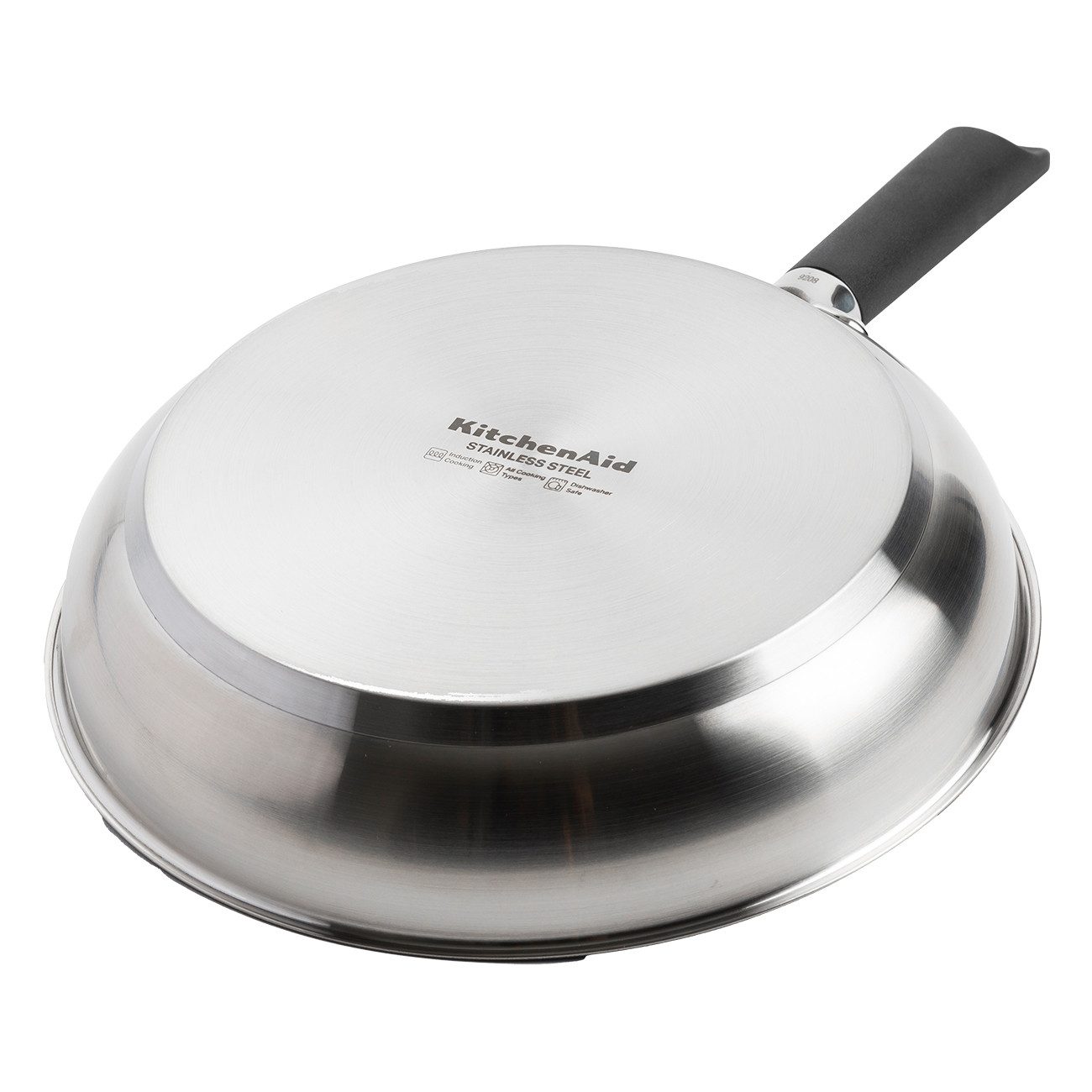 KitchenAid Pfannen-Set Classic Stainless Steel Non-Stick (CC005707-001), Aluminium, 2-teiliges Pfannen-Set 24cm & 28cm, Keramik-Antihaftbeschichtung
