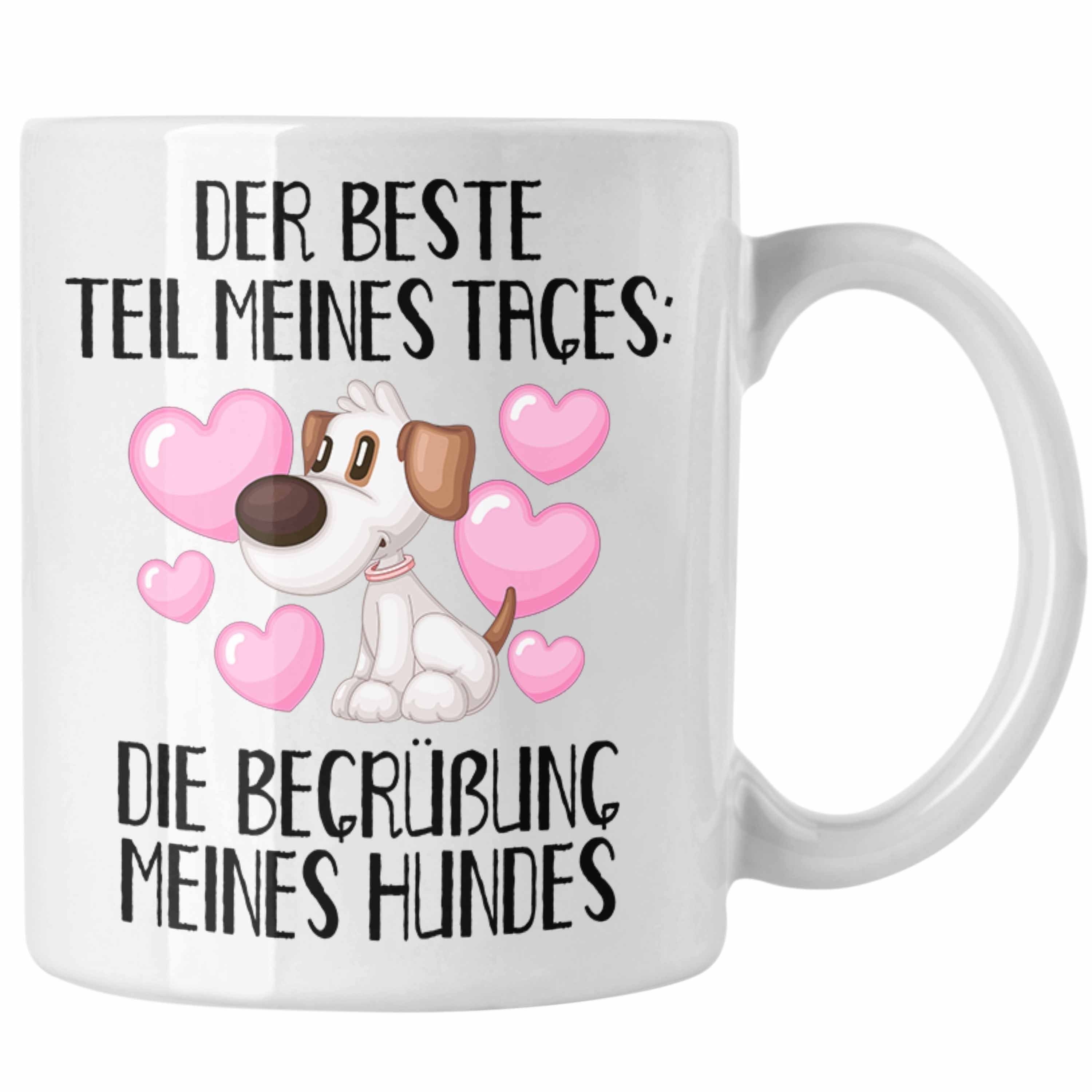 B Bester Des Teil Hundebesitzer Tasse Geschenk Kaffee-Becher Trendation Tages Tasse Die Weiss