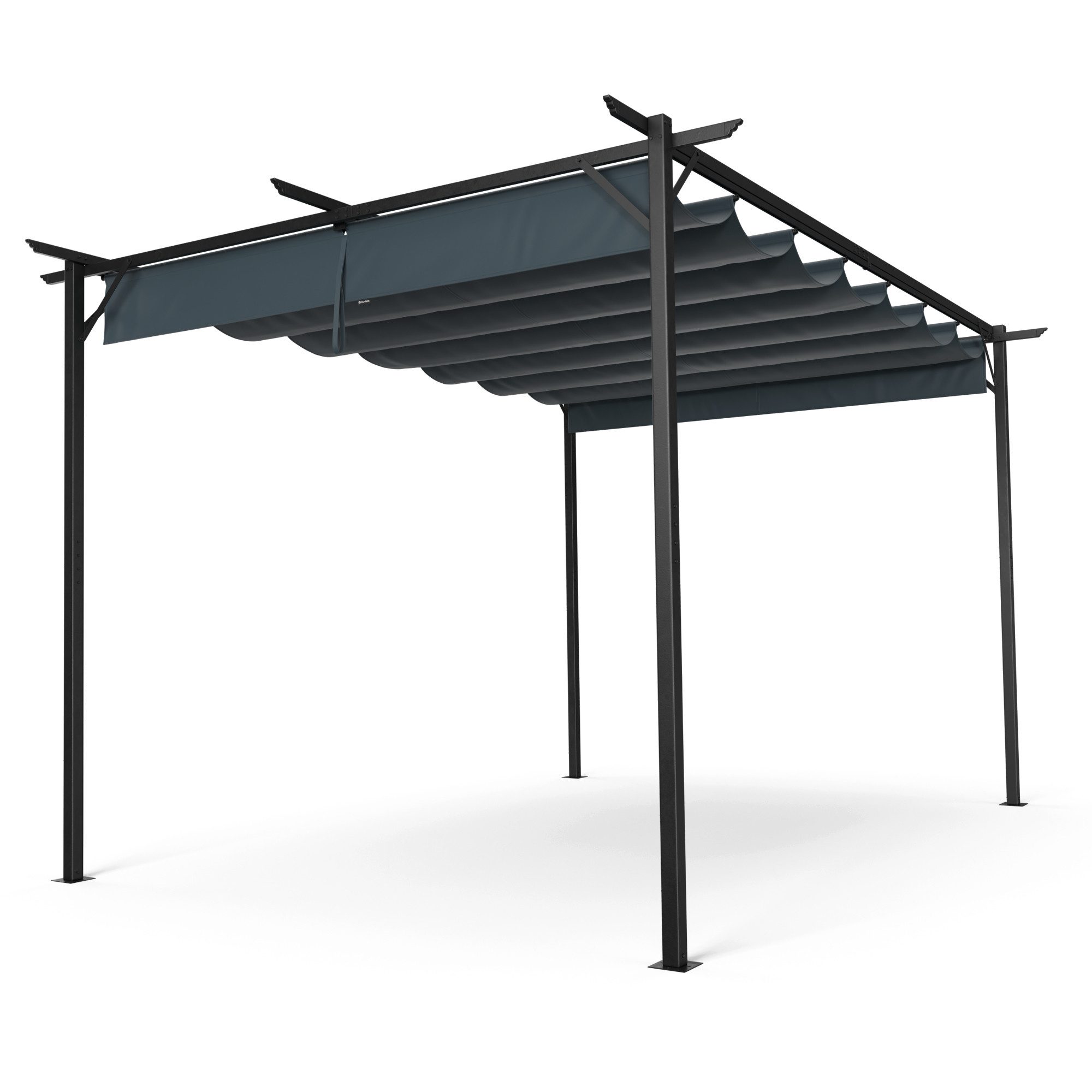 blumfeldt Pavillon Pantheon Robust, (Set), Pergola 3x4m pulverbeschichtet wetterfest Garten