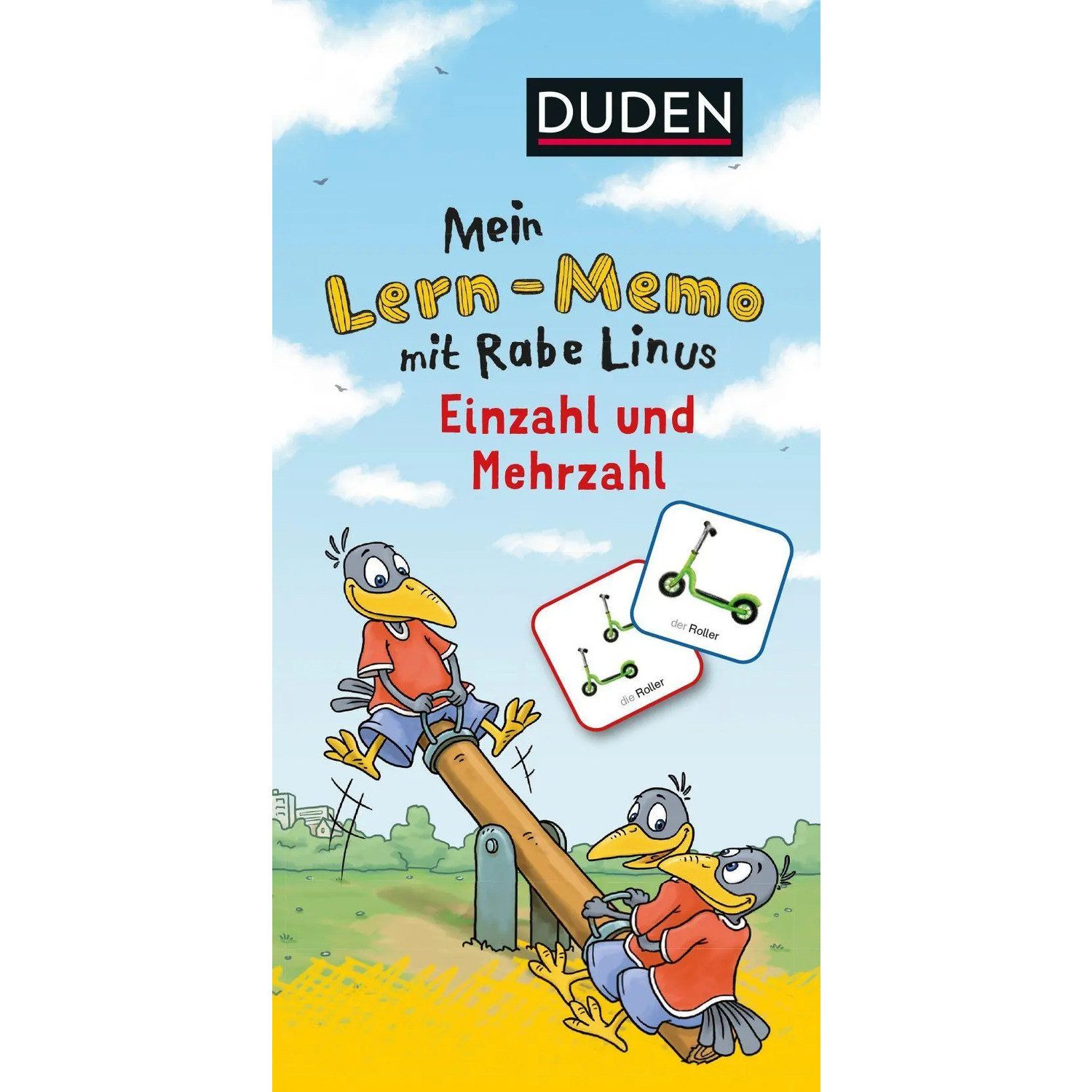 Duden Spiel Mein Lern-Memo mit Rabe Linus - Einzahl und Mehrzahl