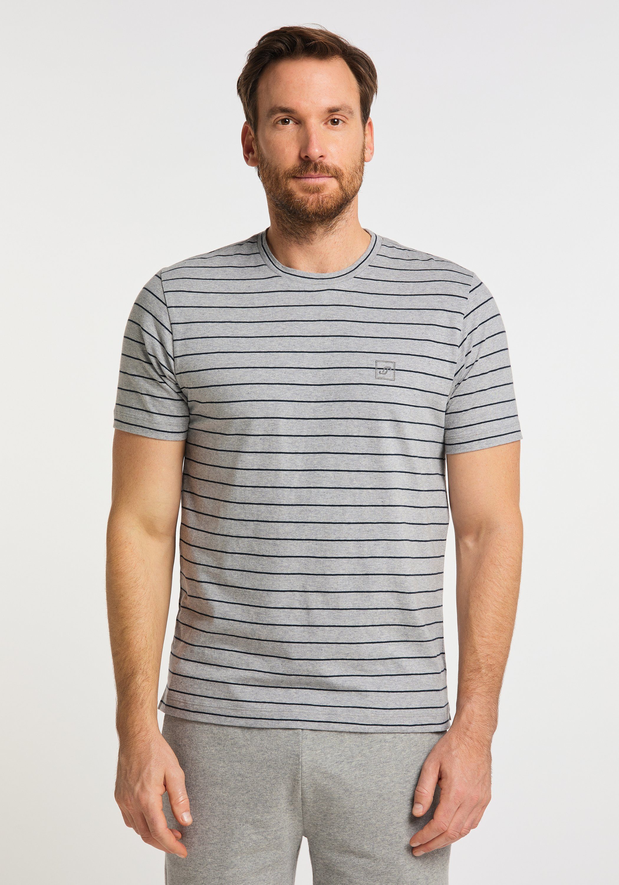 melange T-Shirt DELIAN Joy Sportswear T-Shirt titan stripes