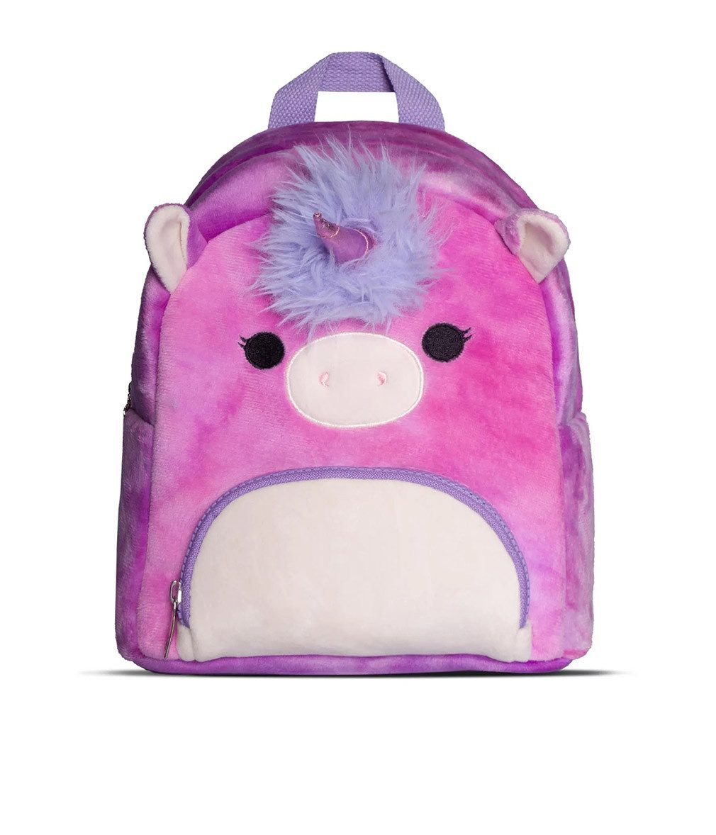 Squishmallows Rucksack Lola Unicorn, Einhorn Plüsch Kunstfell