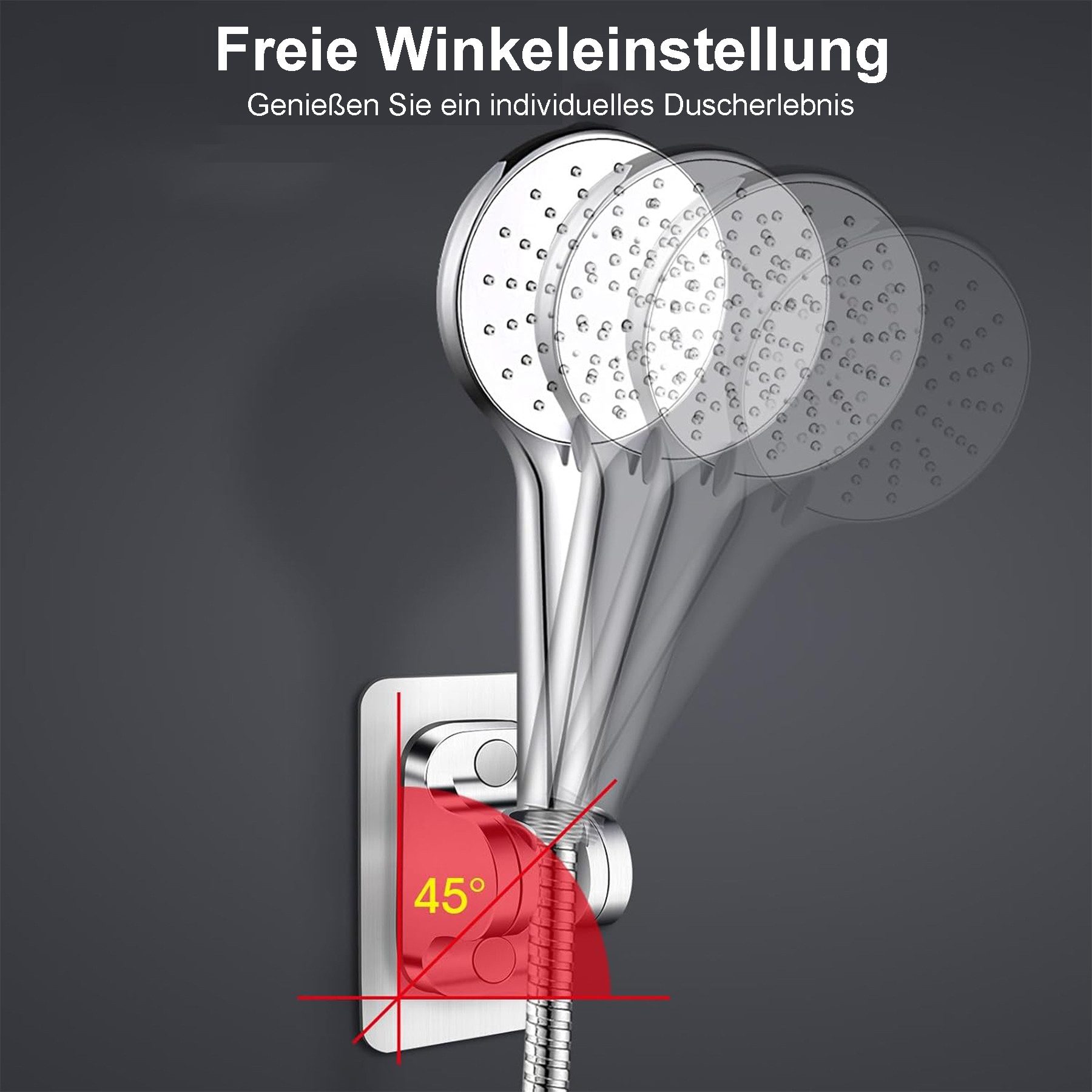 Mutig Brausegarnitur Handbrause Halterung, Duschkopfhalter Ohne günstig online kaufen