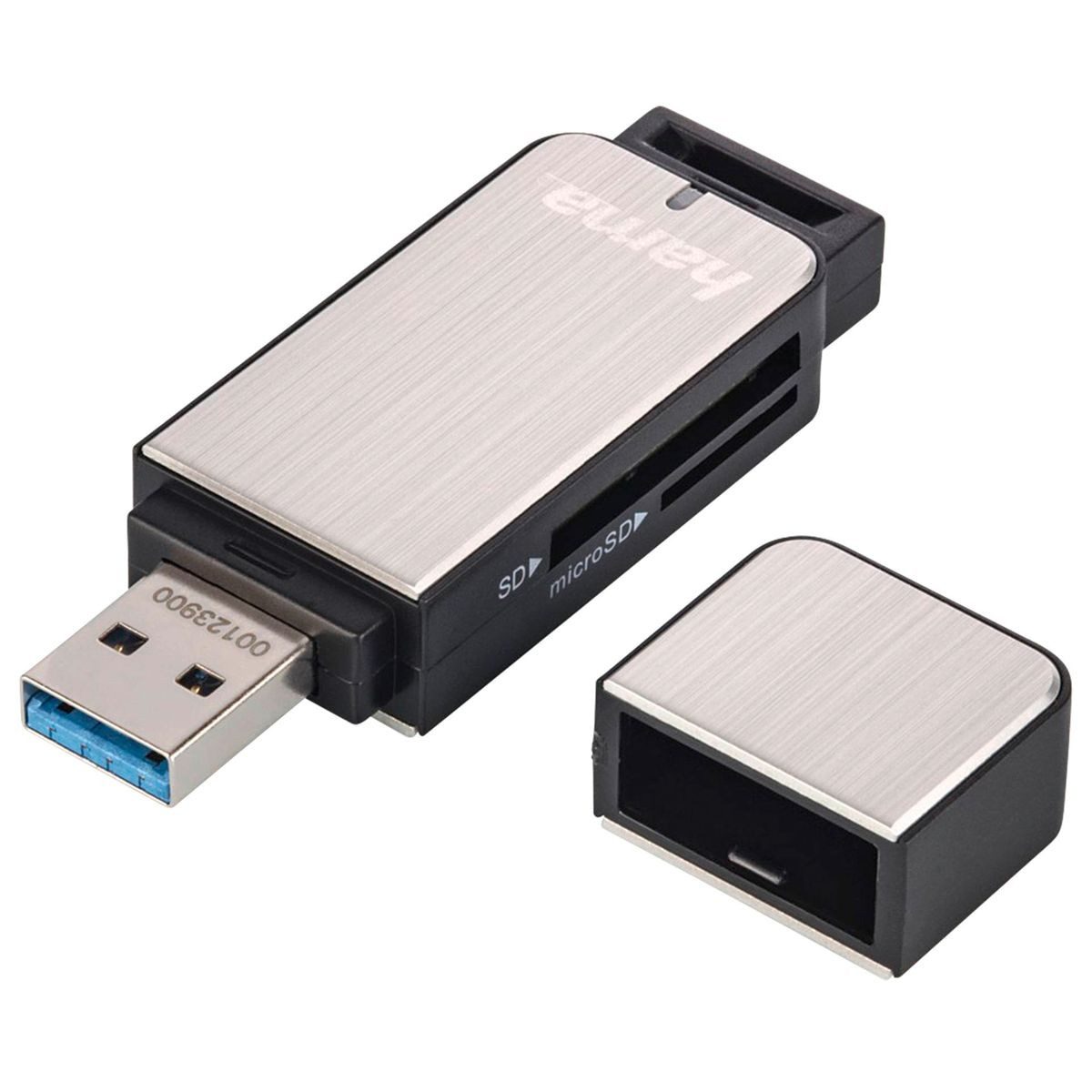 Hama Speicherkartenleser USB 3.0 Multikartenleser SD/microSD Alu