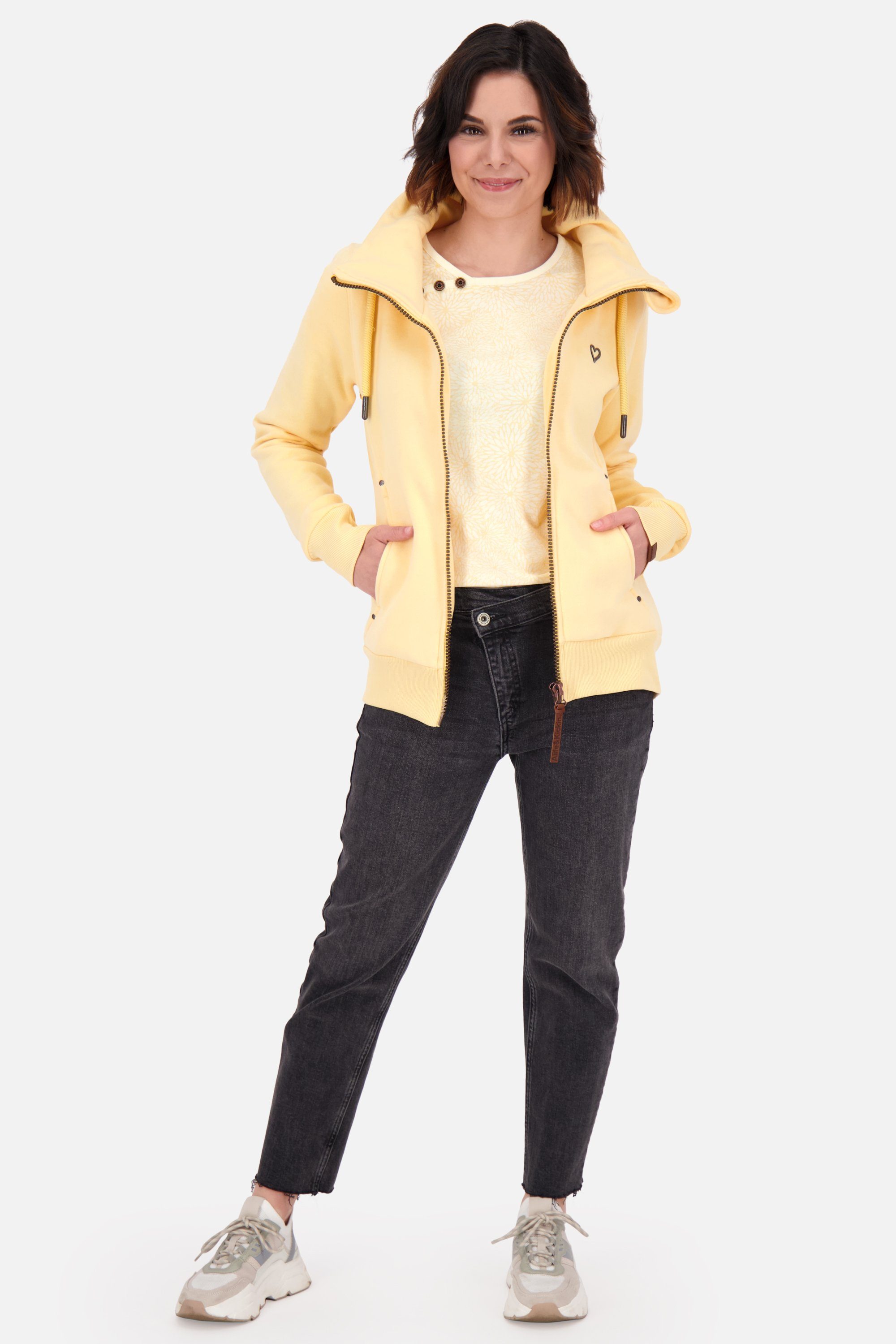 Damen Alife Jacke Sweatjacke, A Kickin cantaloupe Sweatjacke & melange VivianAK Sweatjacket