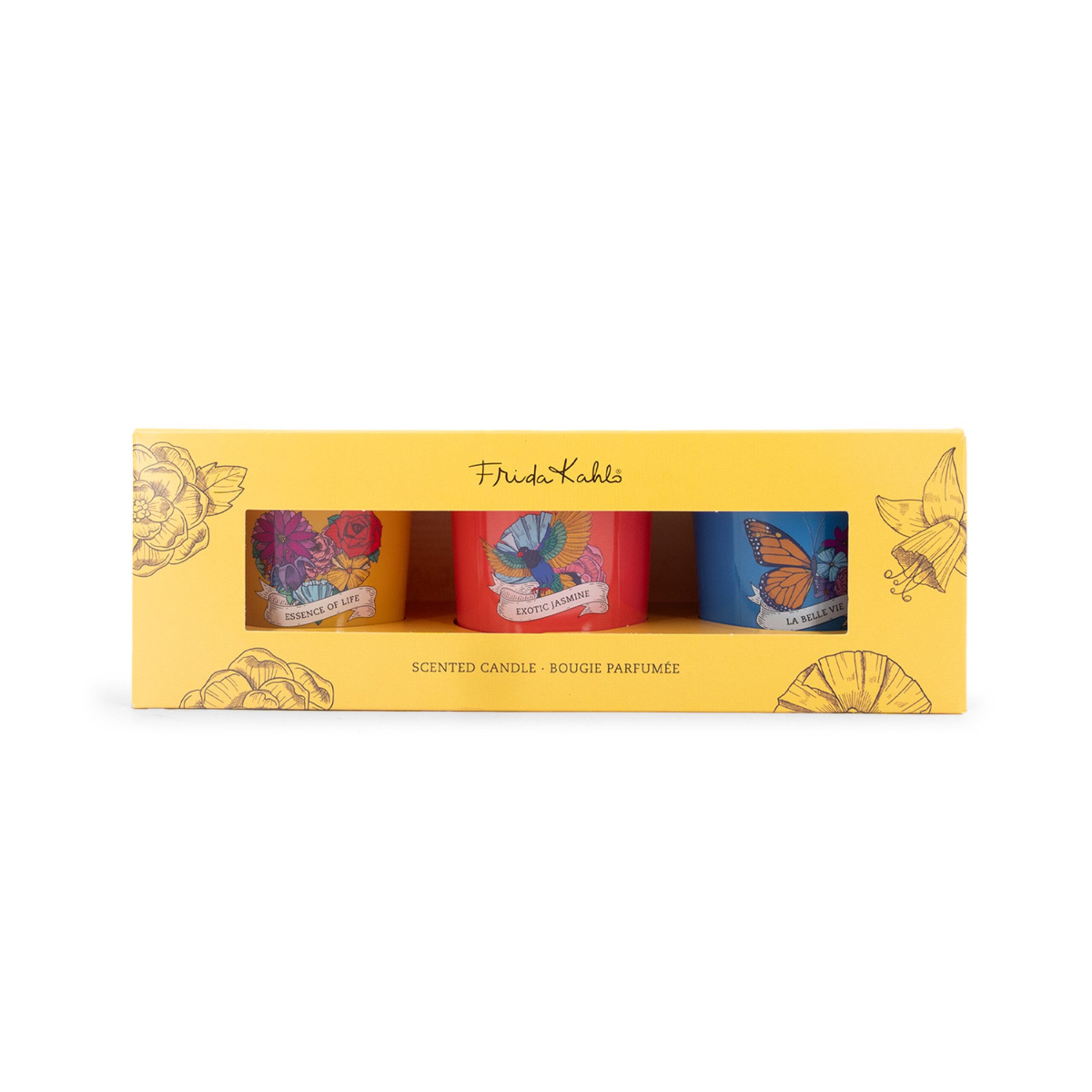 Frida Kahlo Duftkerze 3er Set 3x70g