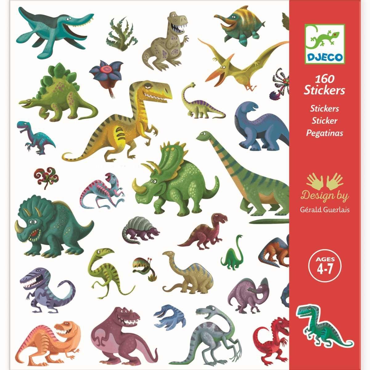 DJECO Sticker 160 DJECO Sticker für Kinder ab 4 Jahren mit tollen Motiven