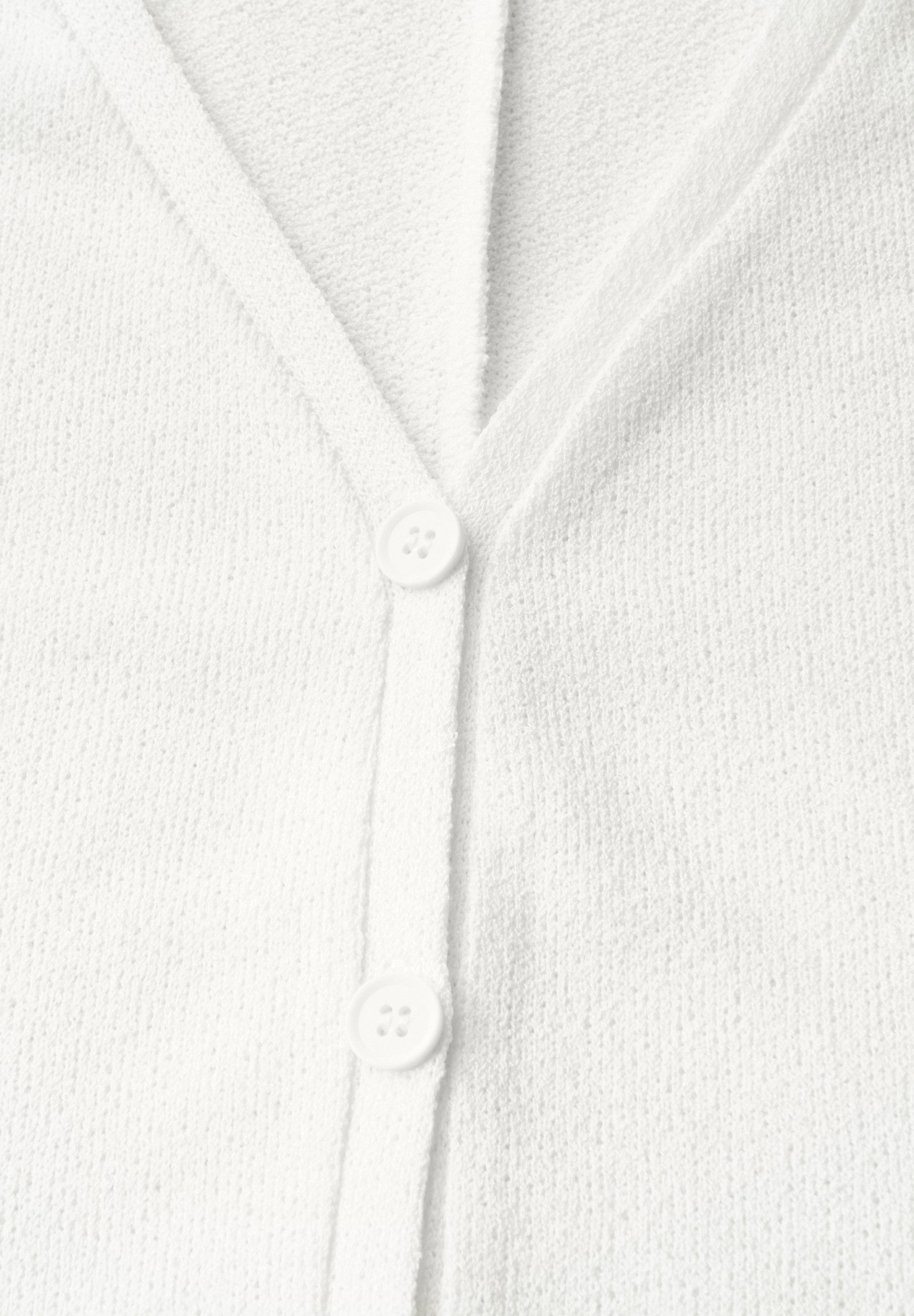 STREET ONE Shirtjacke - Strick Look Jacke Damen – leichte V Ausschnitt Jack günstig online kaufen