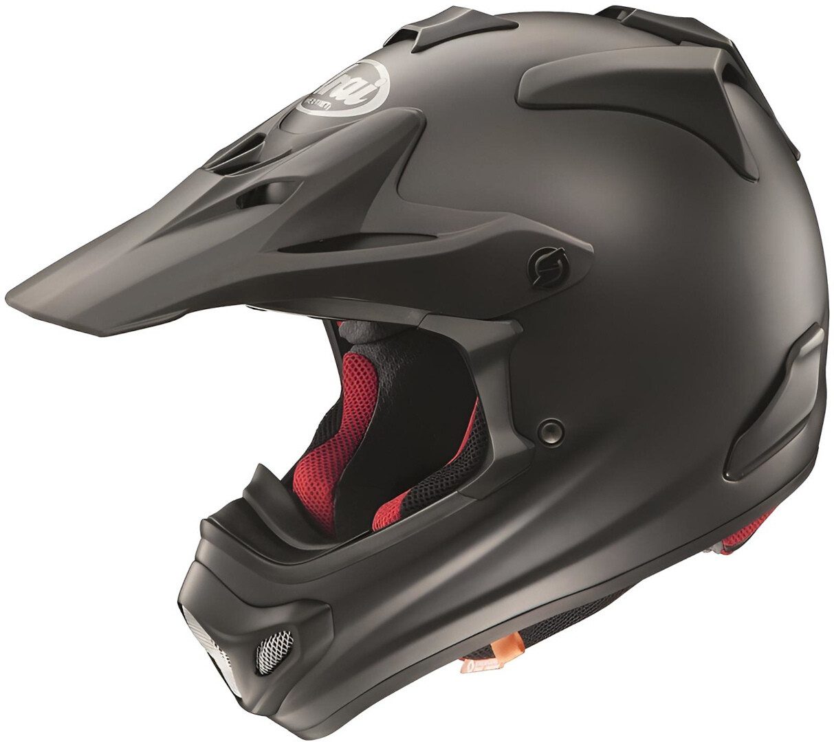 Arai Motocrosshelm MX-V EVO Solid Frost Motocross Helm, Bluetooth, Waschbar