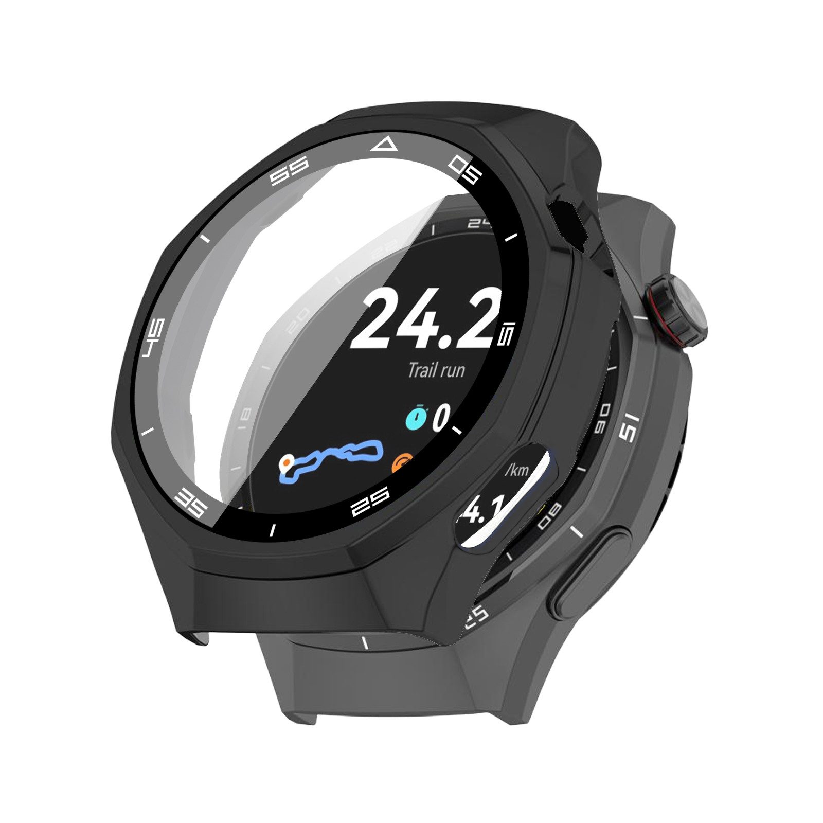 Tec-Expert Smartwatch-Hülle Hülle mit Displayschutz für Huawei Watch GT6 Pro / GT7 Pro 46 mm 46 mm, Rundum Schutz Cover Case Bumper stoß-und kratzfest robust