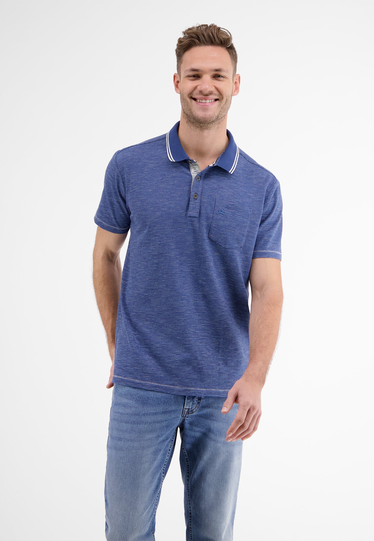 LERROS Poloshirt "LERROS Poloshirt mit Finelinerstreifen" günstig online kaufen