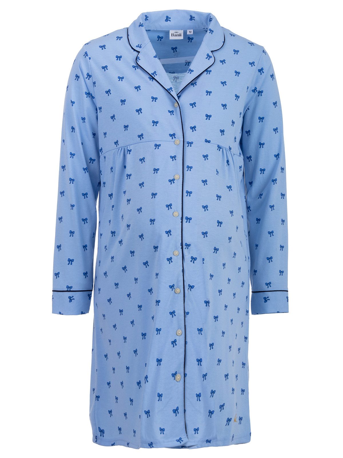 Banii Nachthemd Umstandsnachthemd Langarm - Emma Schleife