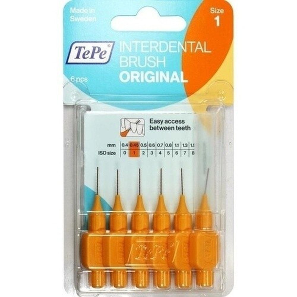 TePe Interdentalbürsten TEPE Interdentalbürste 0,45mm orange 6St
