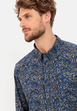 camel active Langarmhemd mit Allover-Print Button-Down