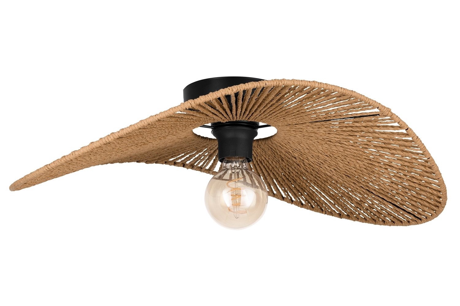 EGLO Deckenleuchte SIRUELA, 56 x 40 cm, Braun, Schwarz, Stahl, ohne Leuchtm günstig online kaufen