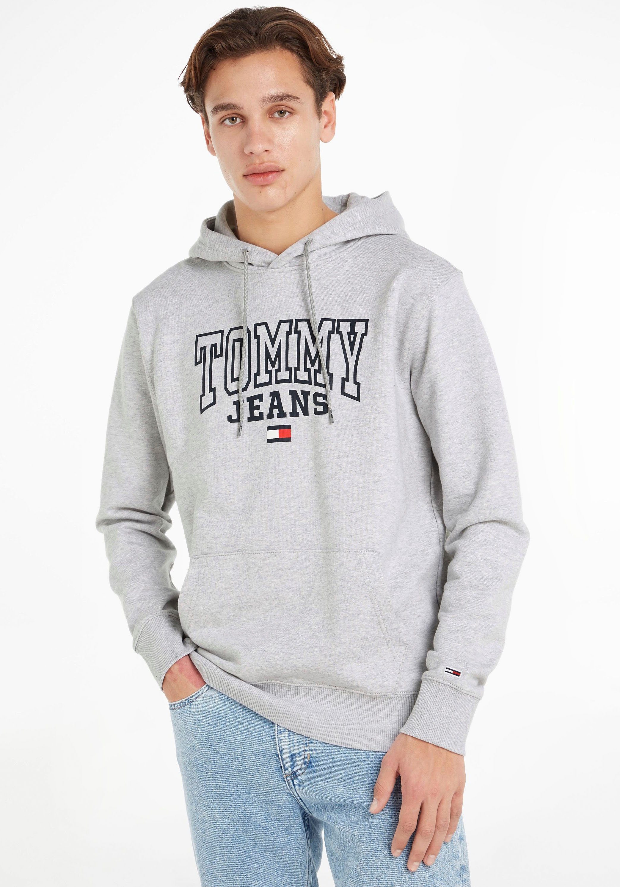 Tommy Jeans Hoodie TJM REG ENTRY GRAPHIC HOODIE Silver Grey Heather | Sweatshirts