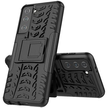 CoolGadget Handyhülle Outdoor Case Hybrid Cover für Samsung Galaxy S21 FE 6,4 Zoll, Schutzhülle extrem robust Handy Case für Samsung S21 FE Hülle