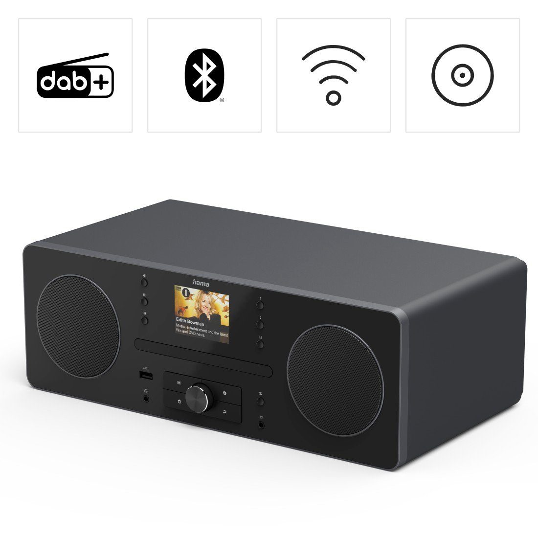 (DAB), 10 W) Internetradio, Digitalradio App) Radiowecker, (Digitalradio (DAB) Digitalradio Hama CD-Player, Bluetooth, (Internetradio,