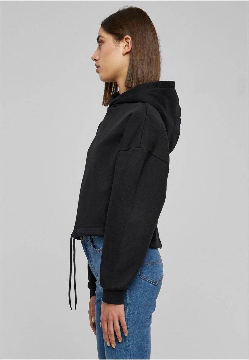 URBAN CLASSICS Kapuzenpullover Ladies Cropped Oversized Hoodie Damen Kapuzenpulli