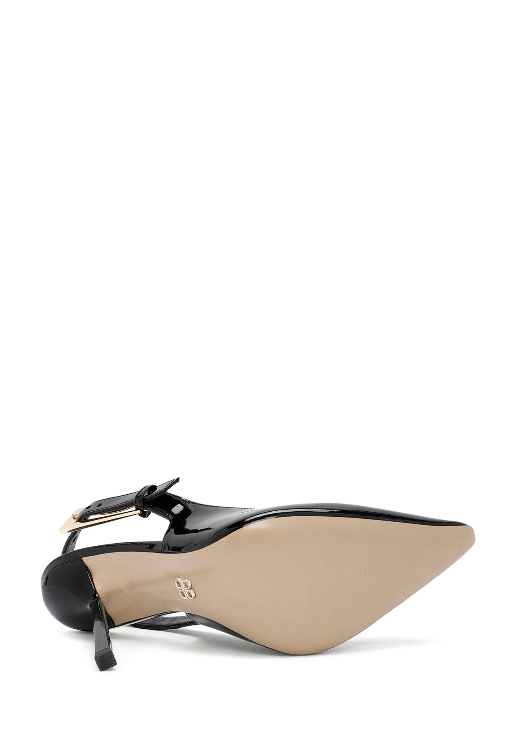 Derimod High Heels aus Lackleder Pumps Klettverschluss, Lederfutter, Absatz 8 cm