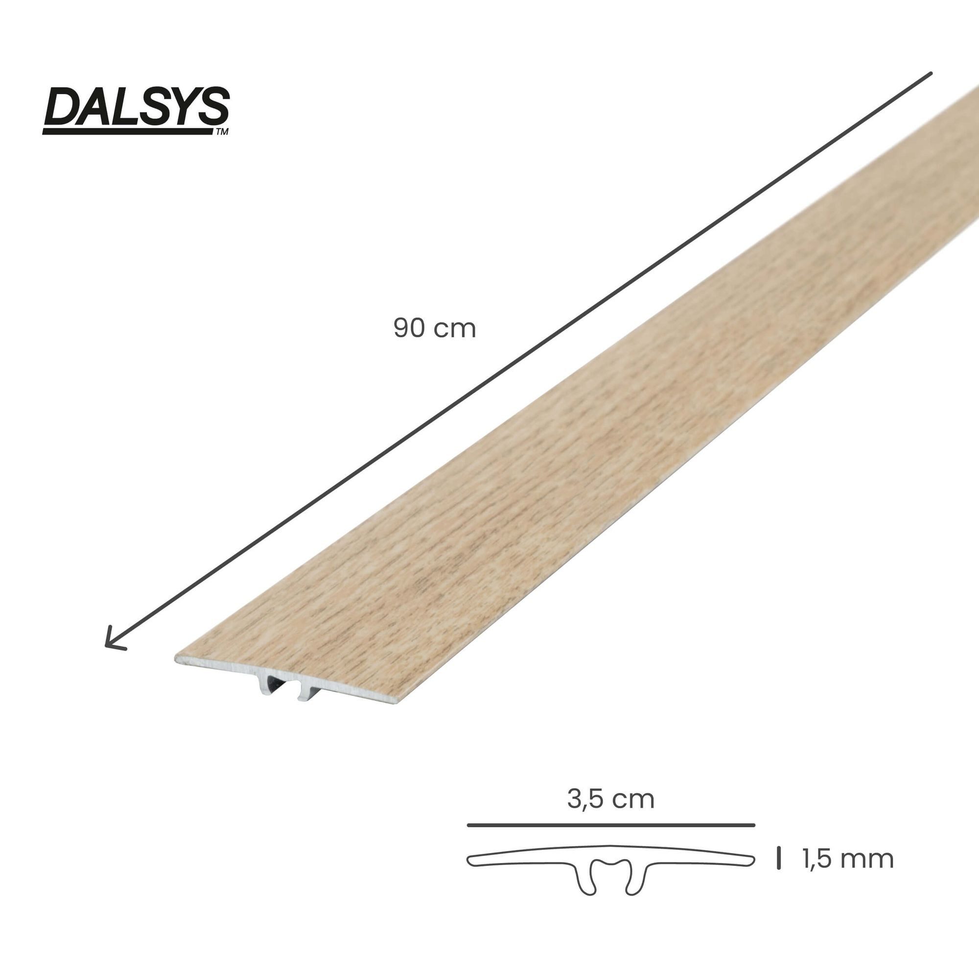 Dalsys Übergangsprofil (Aluminium, 1-St), flach Vinyl, Laminat & Parkett - günstig online kaufen