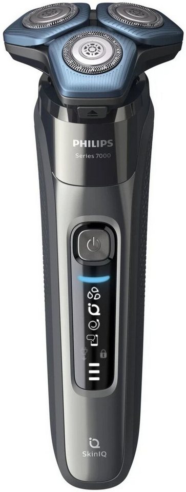 Philips Elektrorasierer Series 7000 S7788/55, Reinigungsstation, mit SkinIQ  Technologie