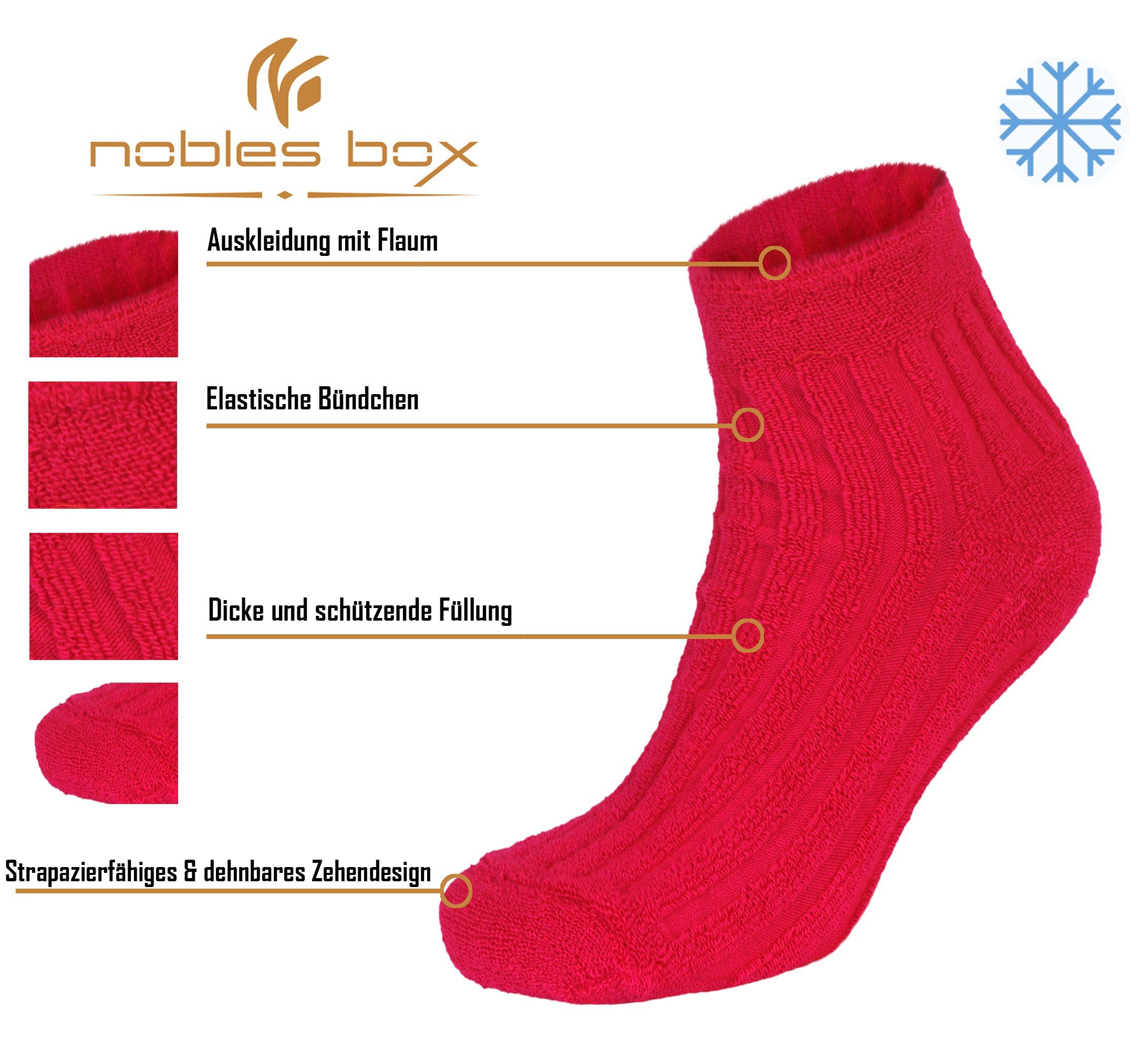 NoblesBox Haussocken Bettsocken Kuschelsocken (Beutel, 3-Paar, 37-40 EU Größe) Damen Warme Socken, Wintersocken – Bild 2 von 5