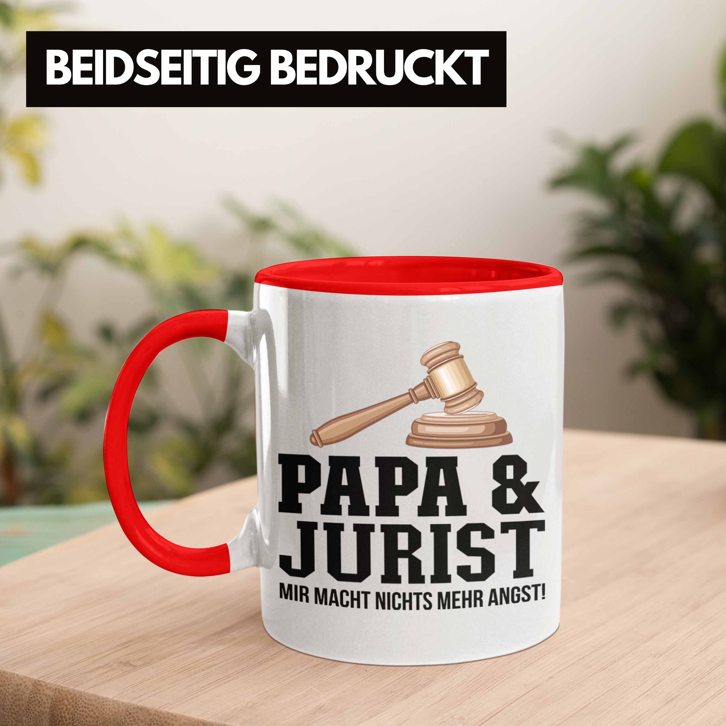 Trendation Papa Rot für Tasse Jura Trendation Geschenkidee und Tasse Juriste - Jurist Vater