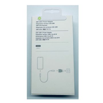 OIITH Apple iPhone 20W USB-C Power Adapter inkl. 60W USB‑C Ladekabel 1m für USB-Ladegerät