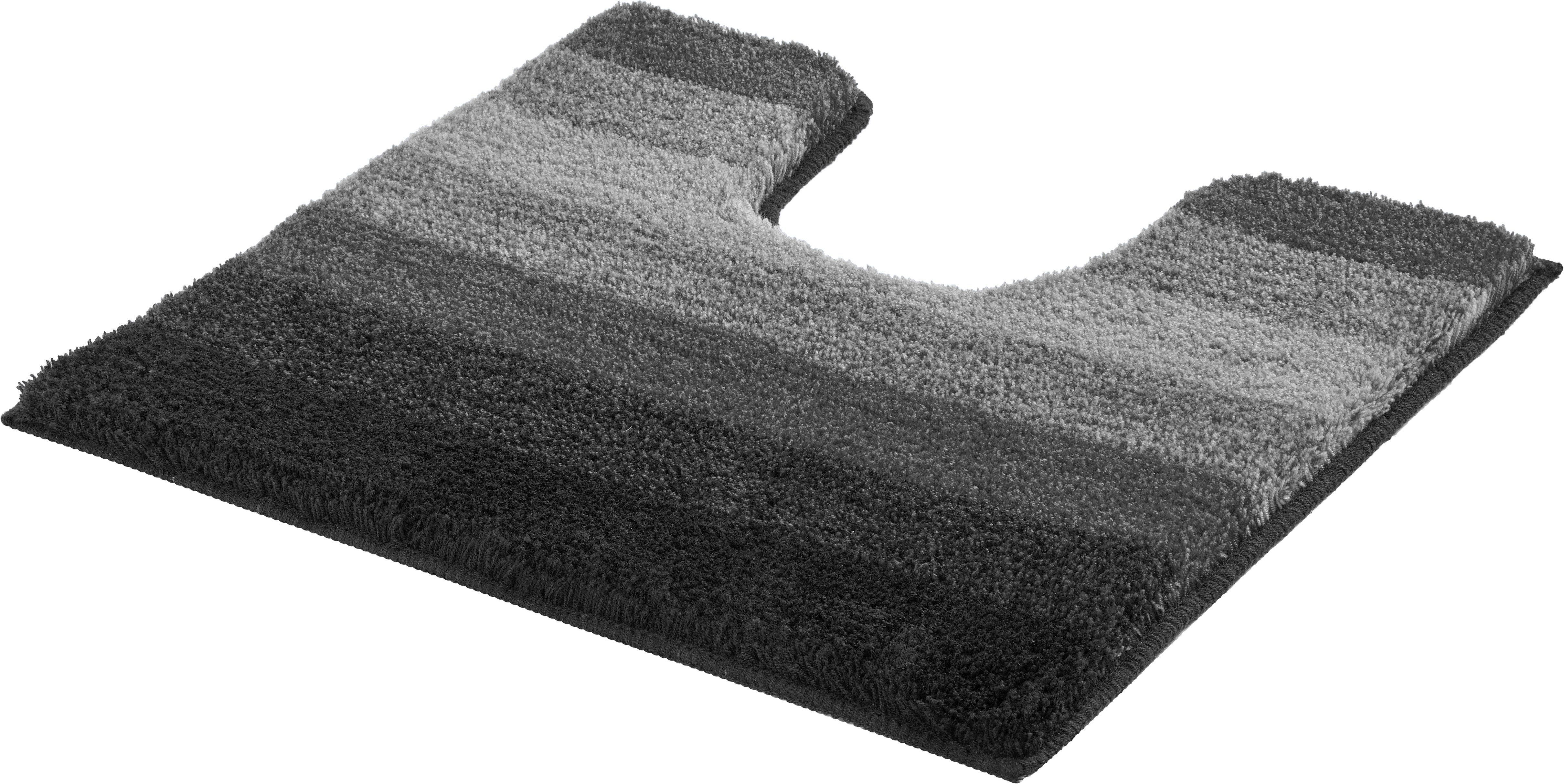 MEUSCH Badematte Palace, Höhe 20 mm, rutschhemmend beschichtet, fußbodenheizungsgeeignet, Polyester, rechteckig, mordernes Streifendesign im Farbverlauf
