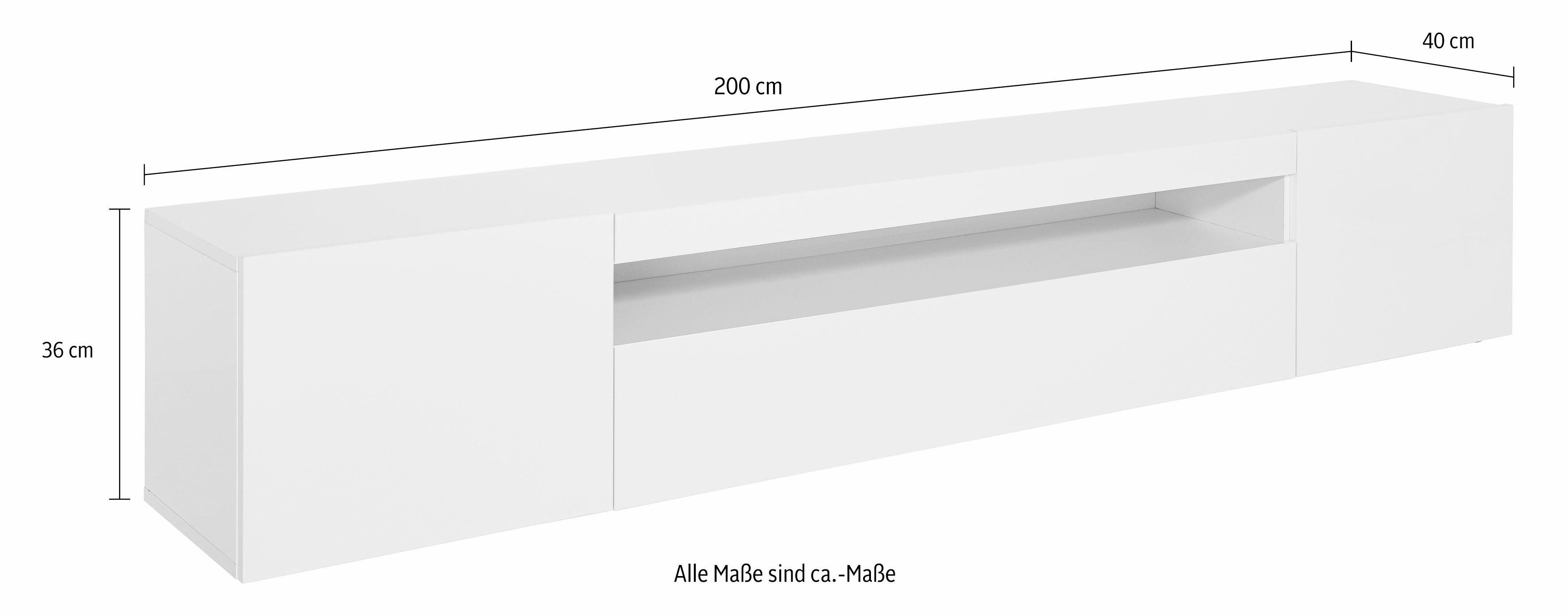Home affaire Lowboard Egypt, Breite 200 cm