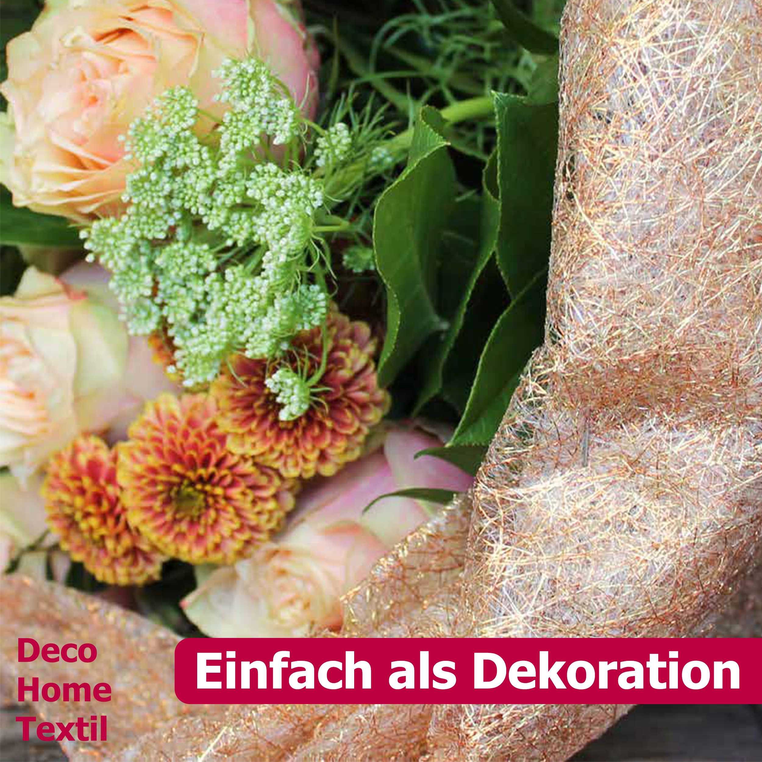 DecoHomeTextil Heimtextilmanufaktur Tischläufer Deco Netz Tischband Dekoration Dekor Breite 30cm Farbe+Länge wählbar